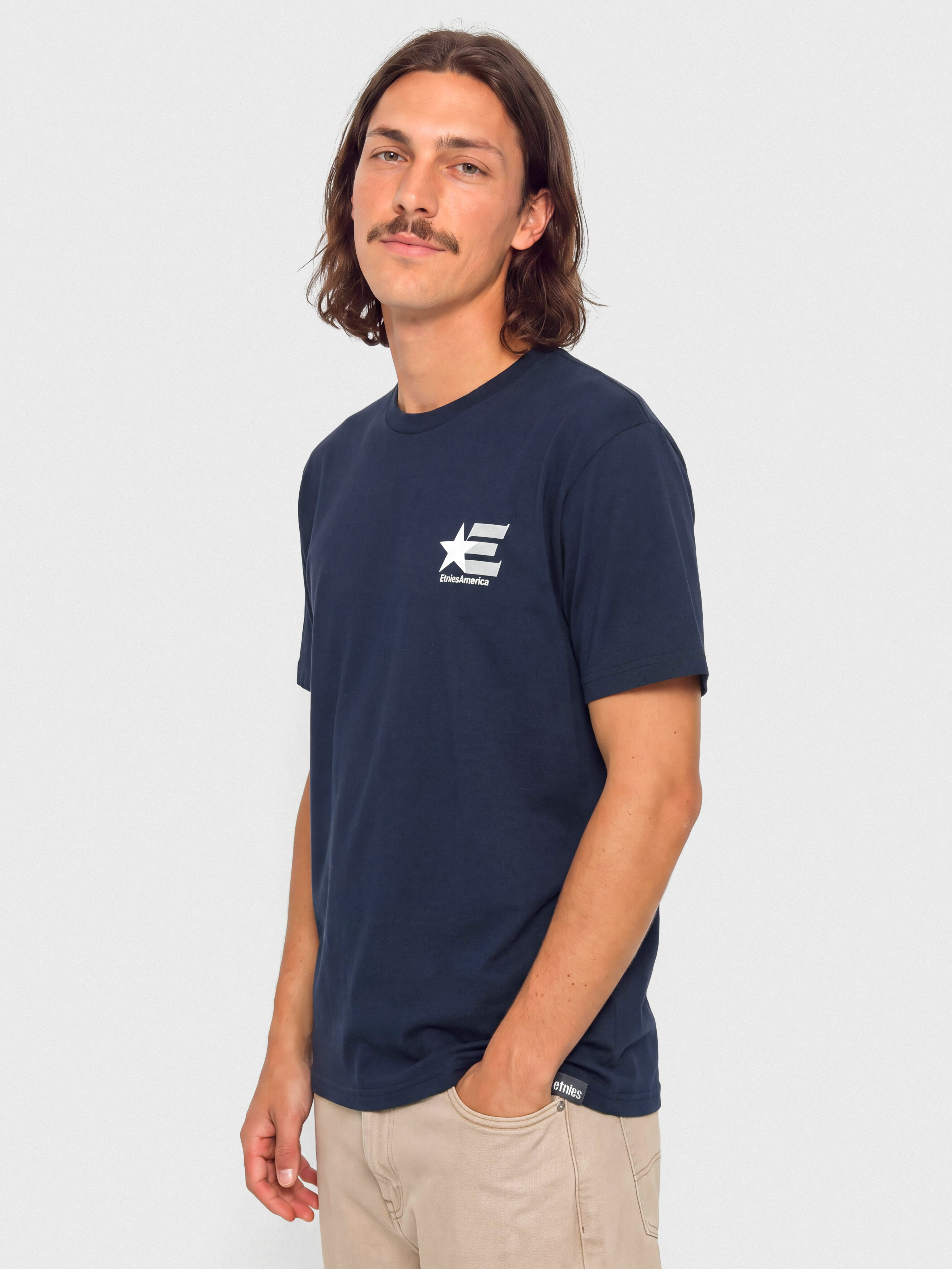 Tričko Etnies America (navy/white)
