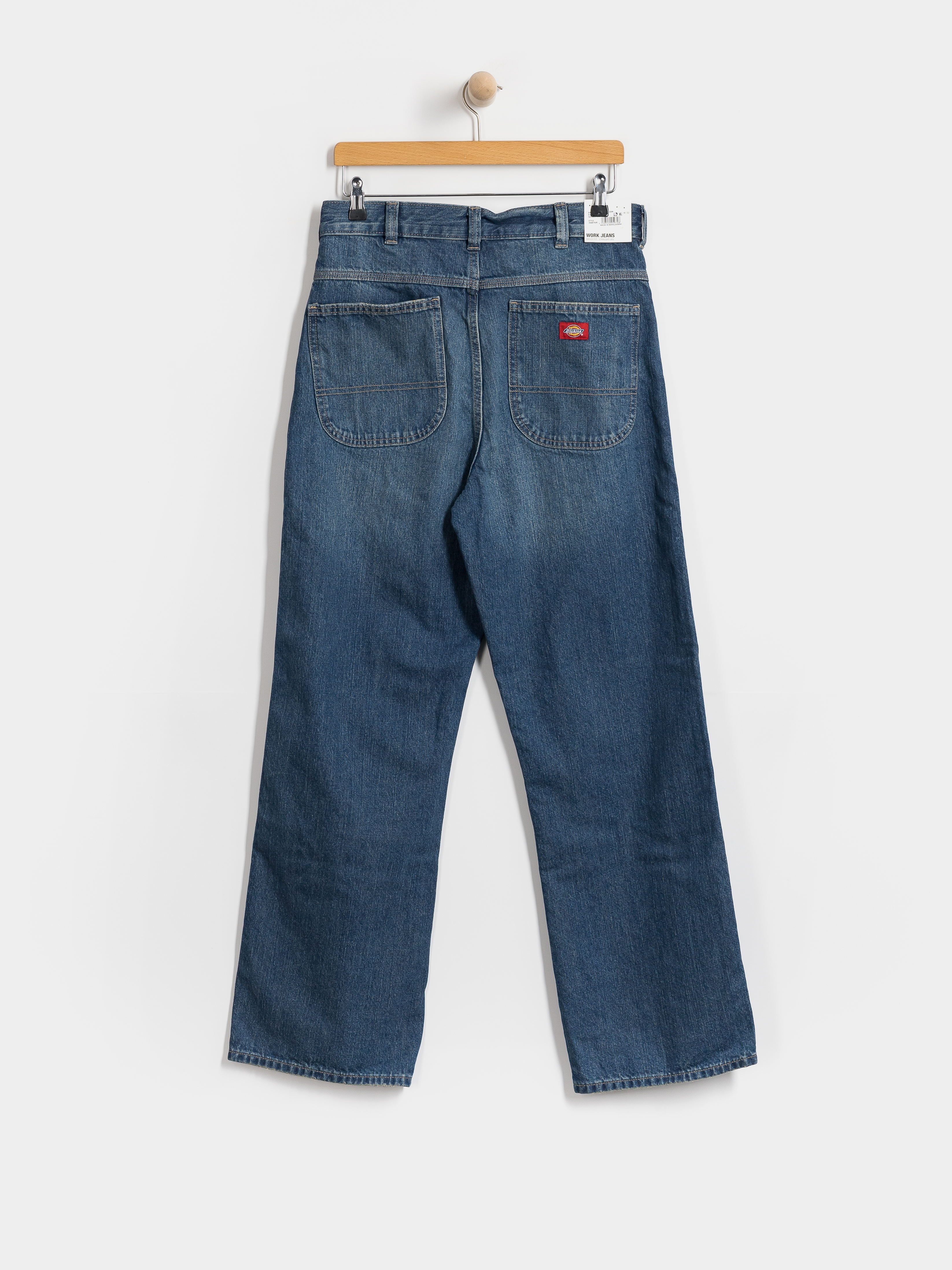 Nohavice Dickies Springerville Baggy Straight Work Jeans (mid blue fade wash)
