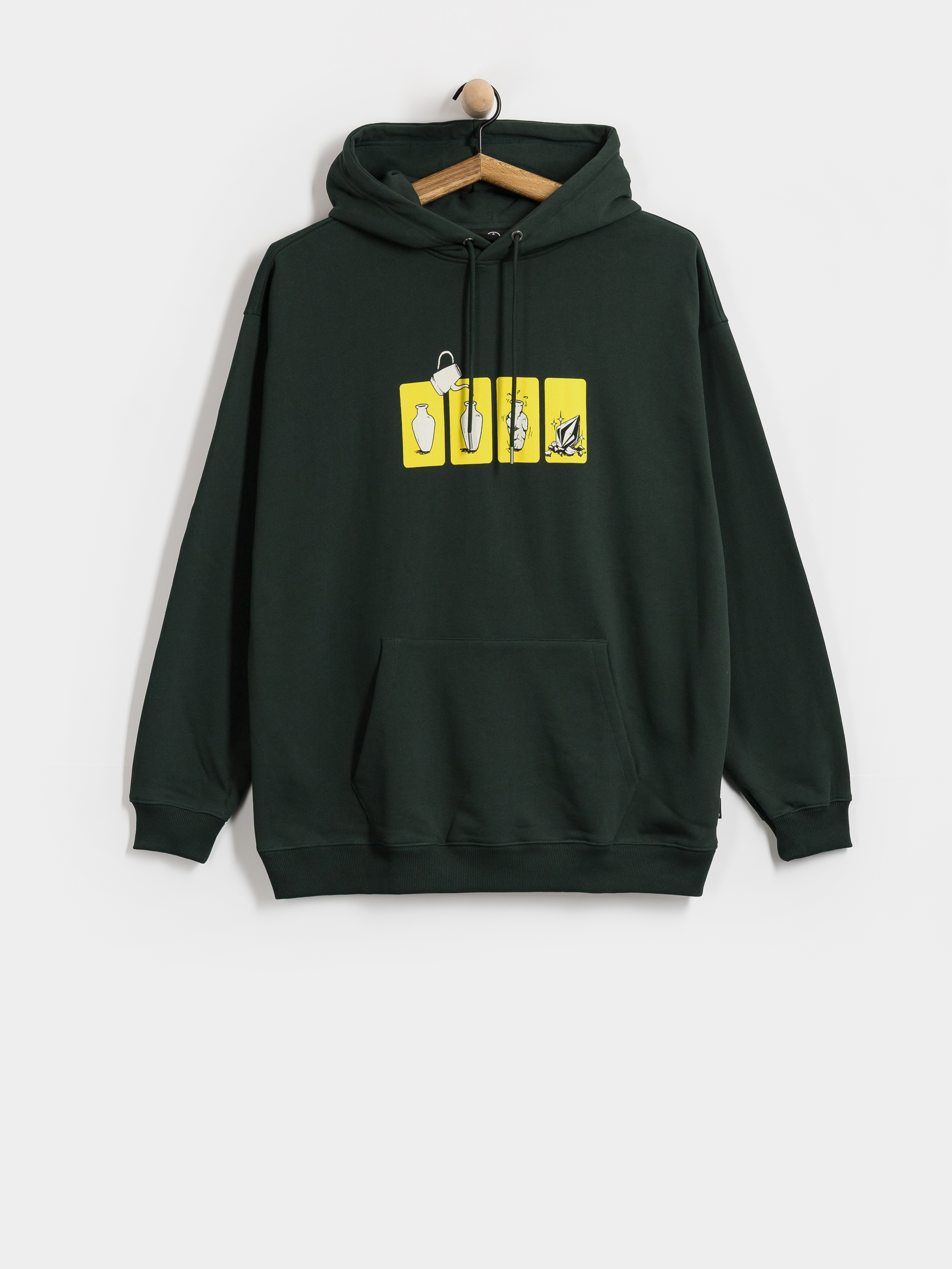 Mikina s kapucňou Volcom Before I Break HD (scarab)