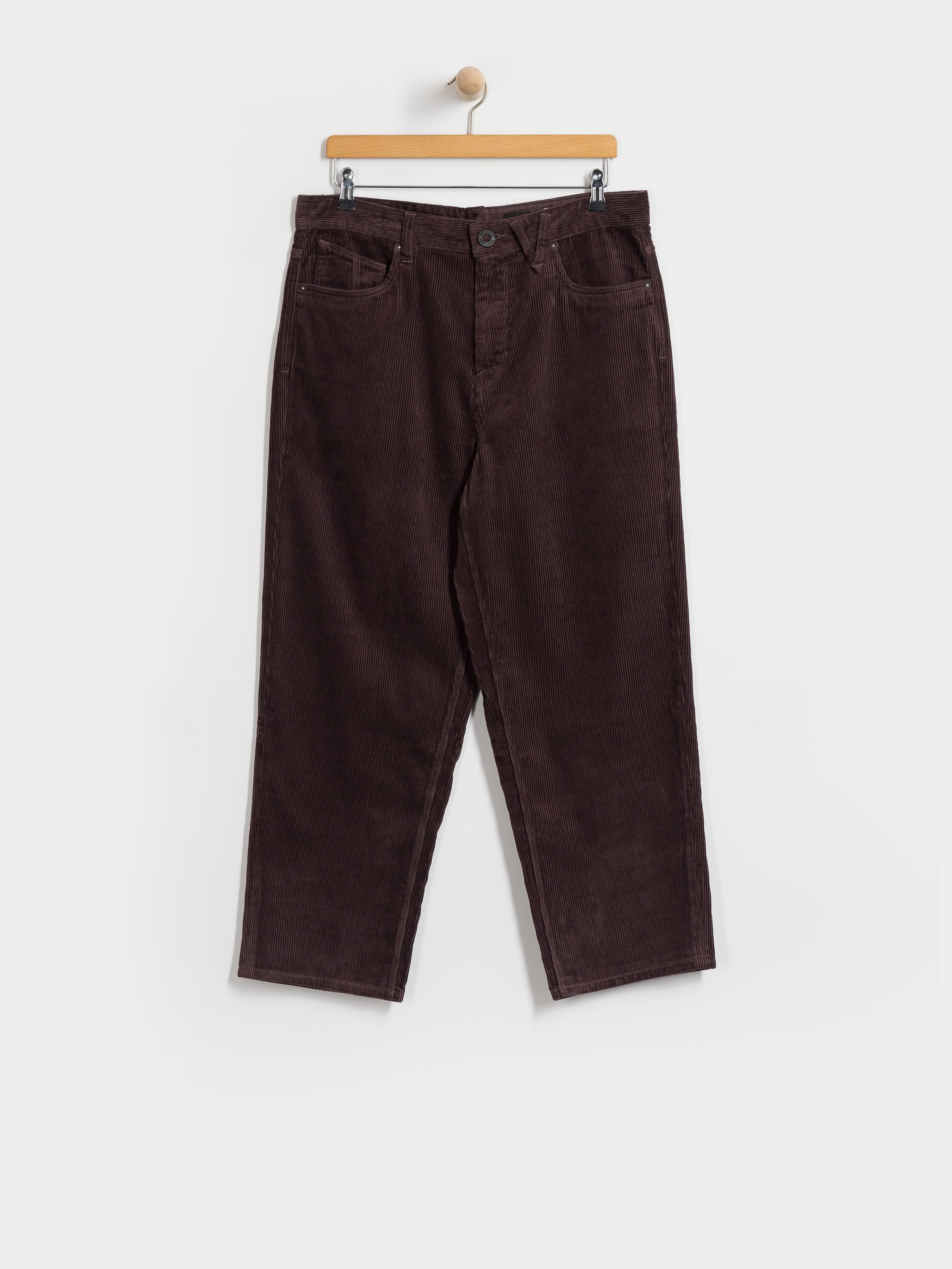 Nohavice Volcom Billow Tapered Cord (raisin)