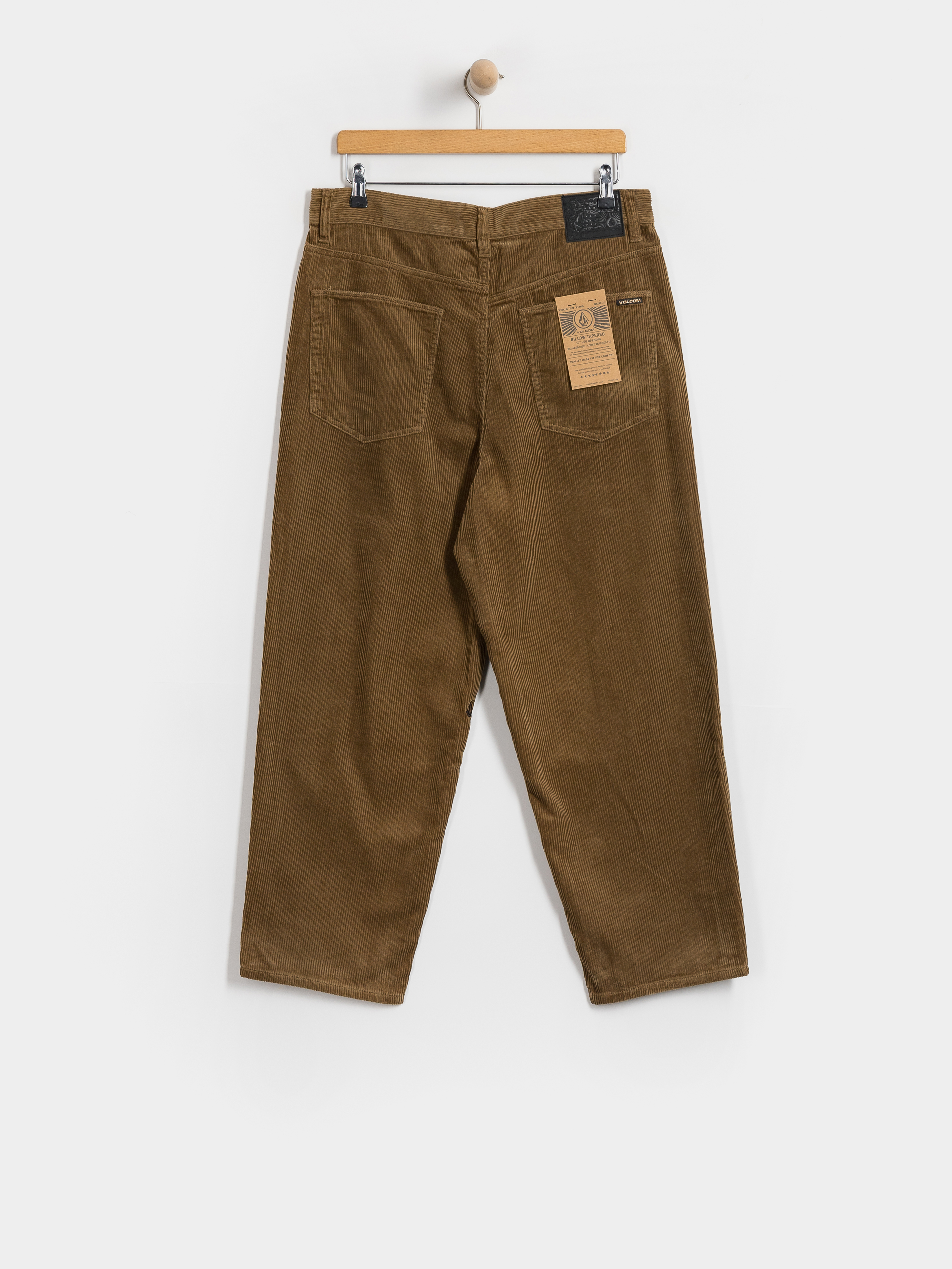 Nohavice Volcom Billow Tapered Cord (ermine)