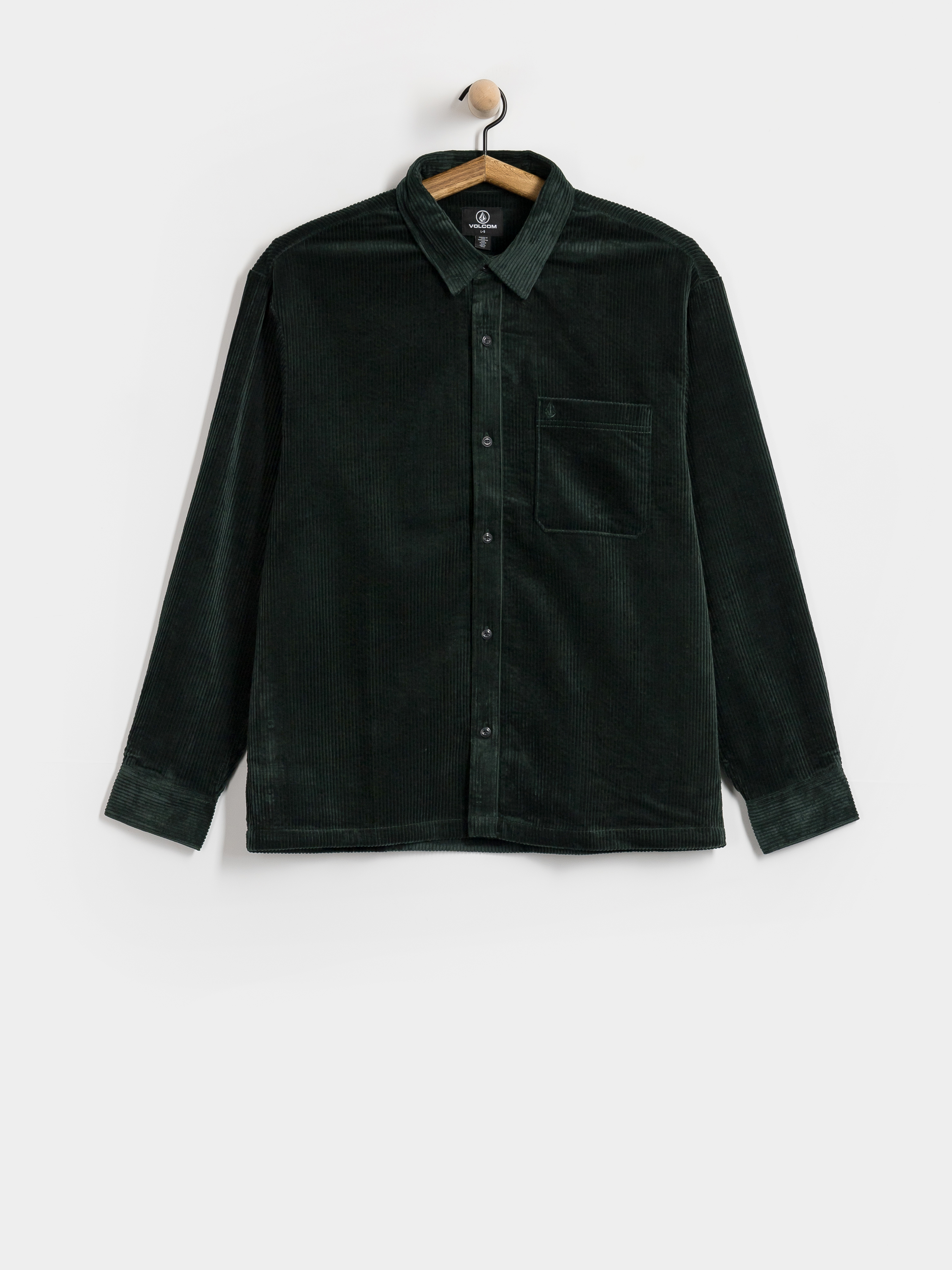 Košeľa Volcom Fostered II Cord Ls (scarab)