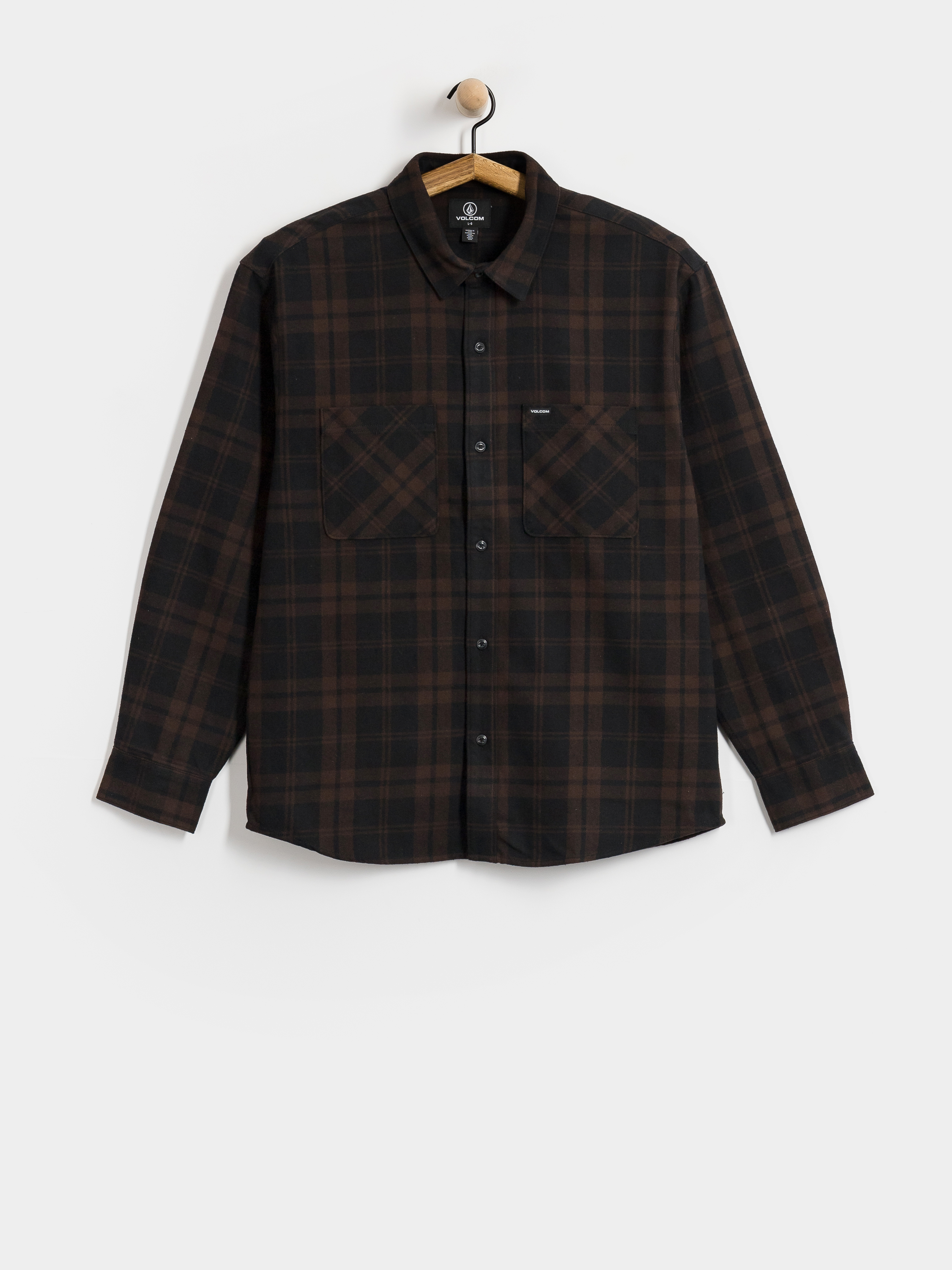 Košeľa Volcom Hunkstone Ls (cacao)