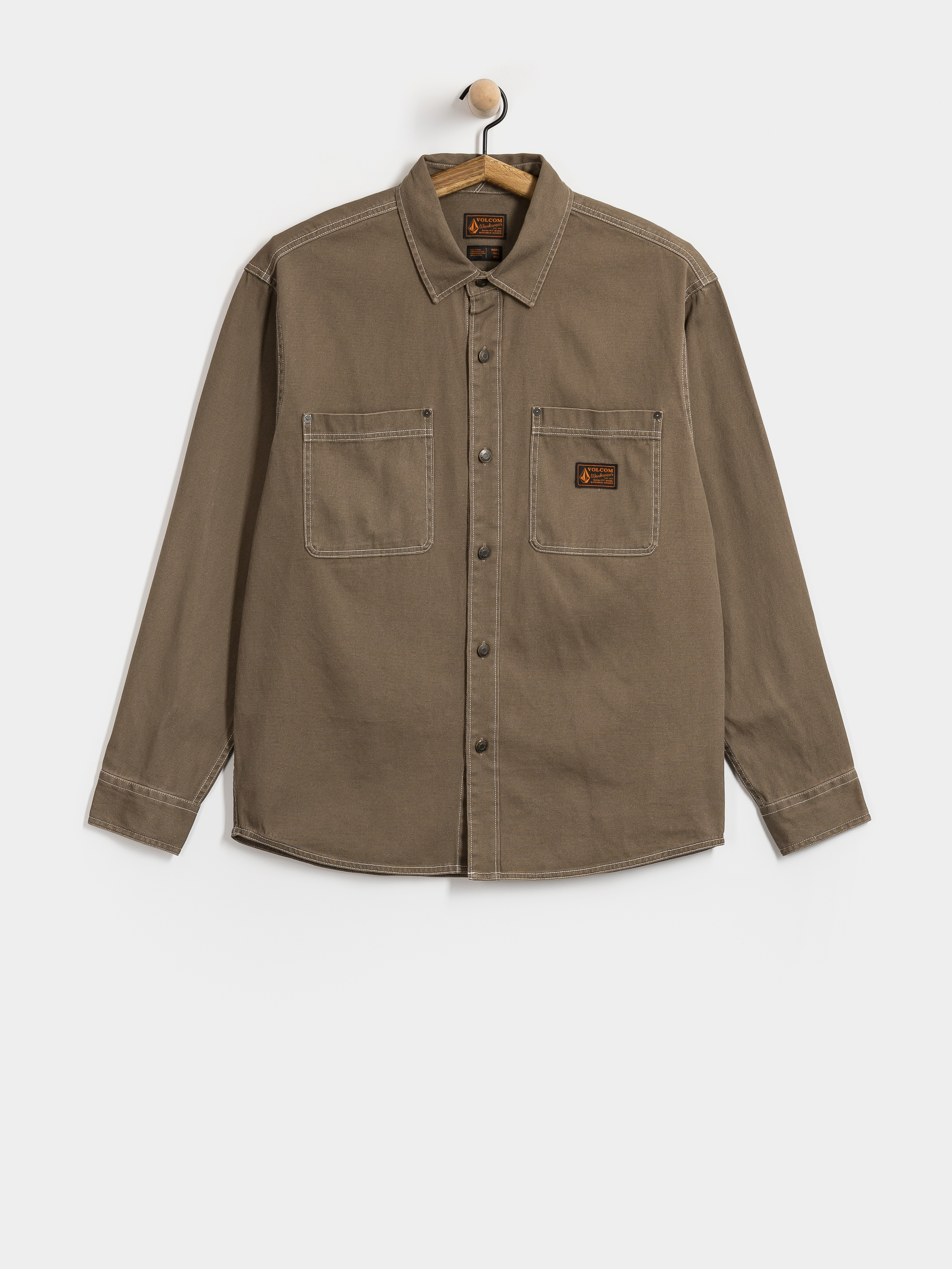 Košeľa Volcom Levelstone Ls (earth)