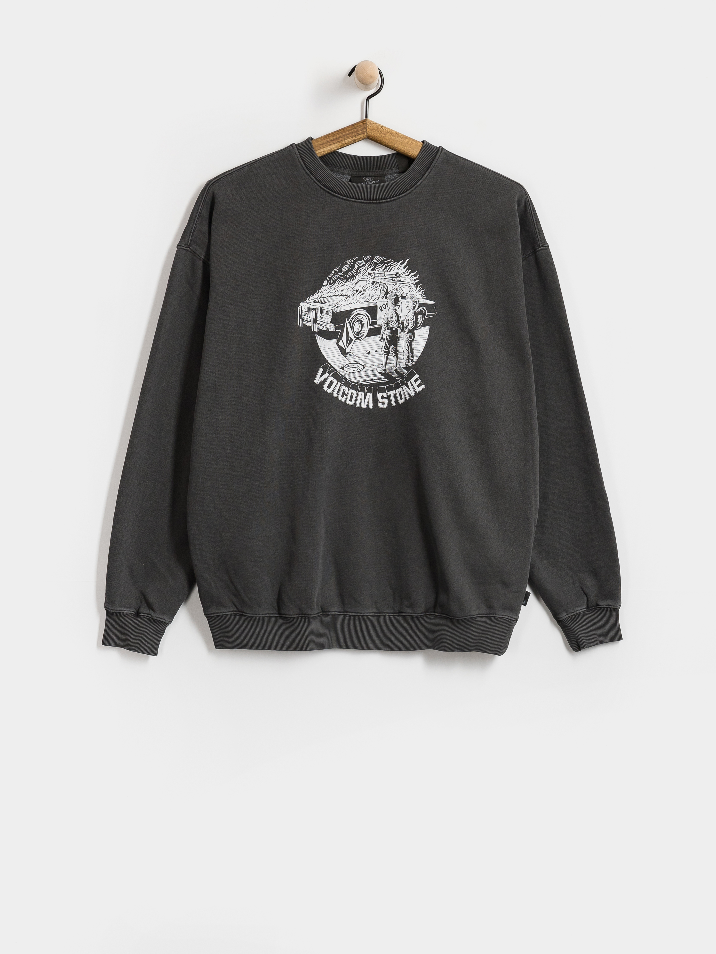 Mikina Volcom Lifer Crew (black)