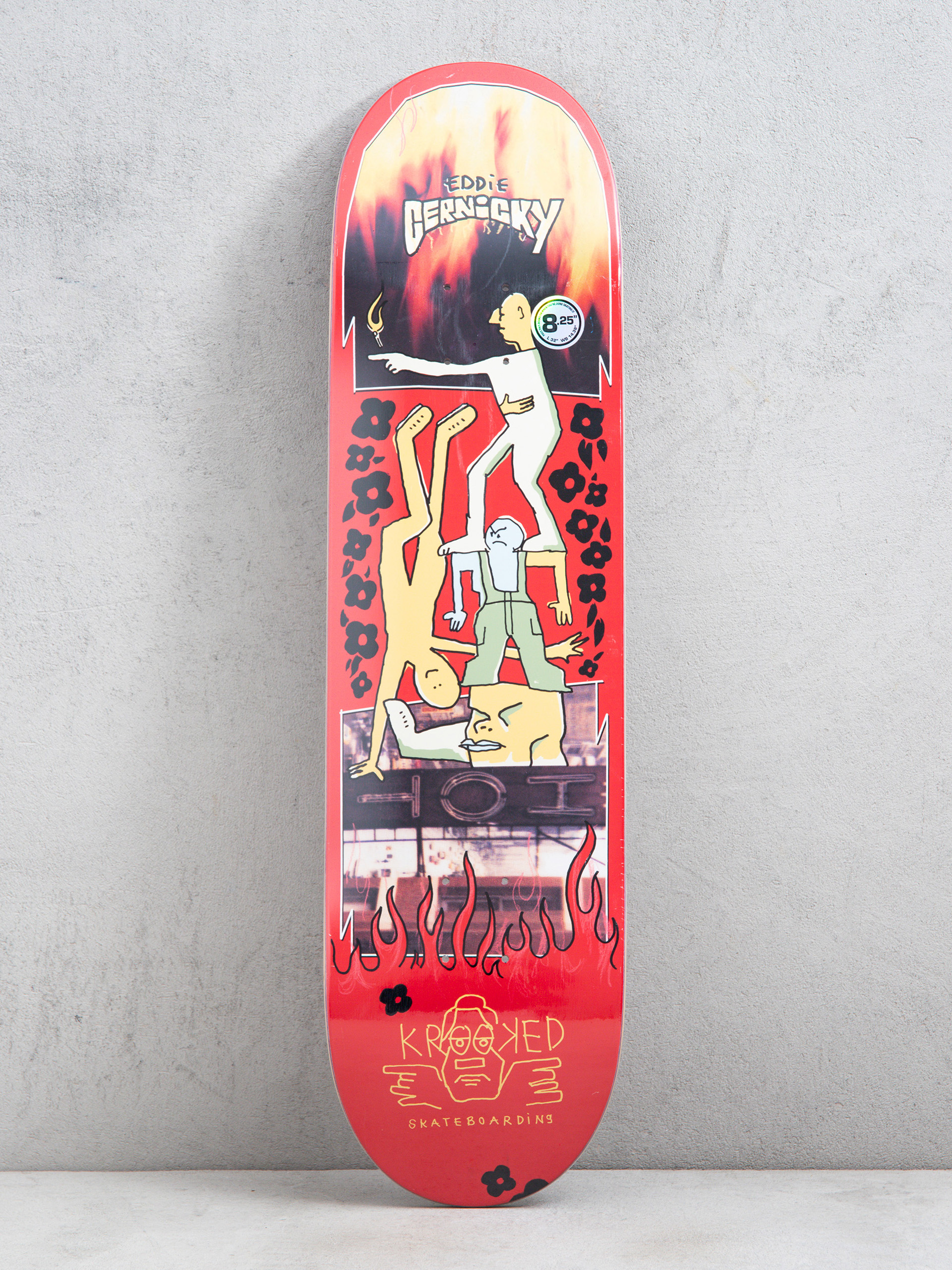 Doska Krooked Cernicky Hot (red)