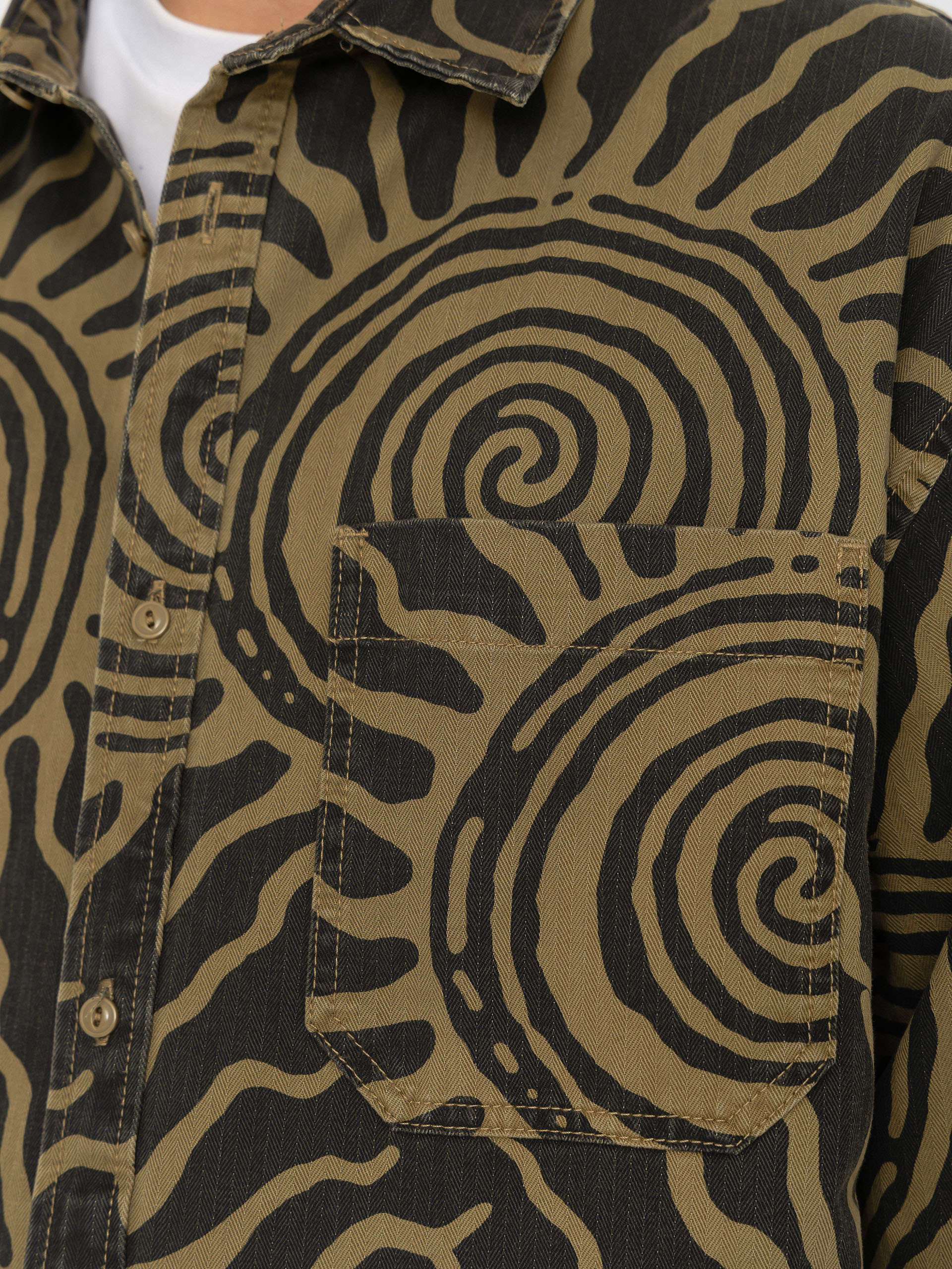 Košeľa Vans Martinez Cotton Overshirt (faded black)