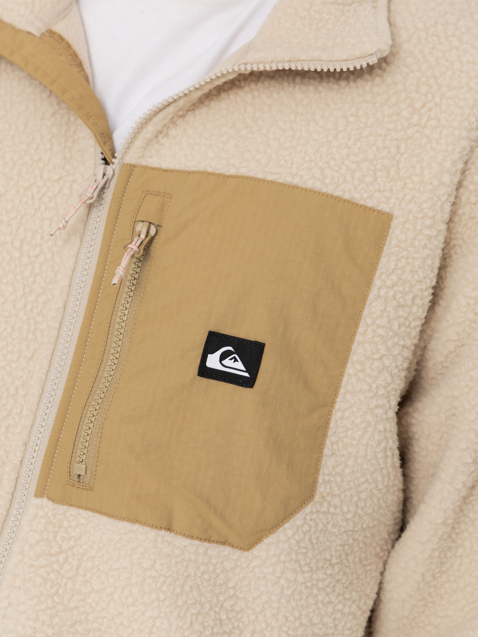 Pánsky Flísová mikina Quiksilver Clean Coast Fz (peyote)