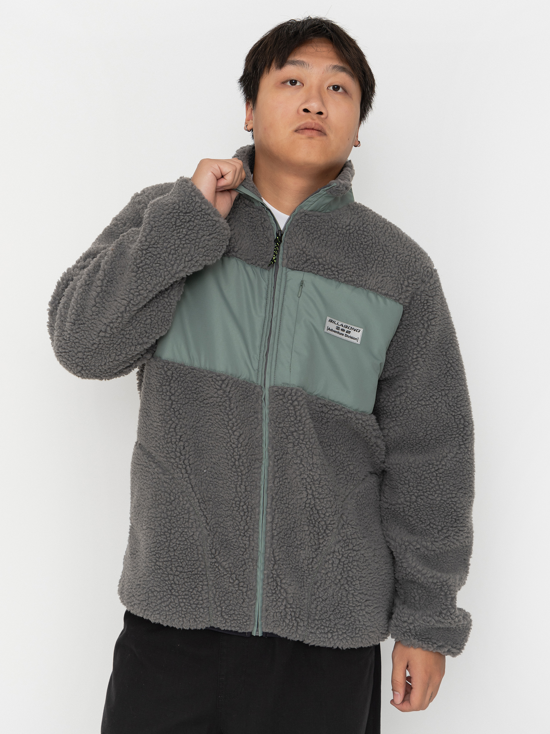 Flu00edsovu00e1 mikina Billabong Canyon Trail Zip (pewter)