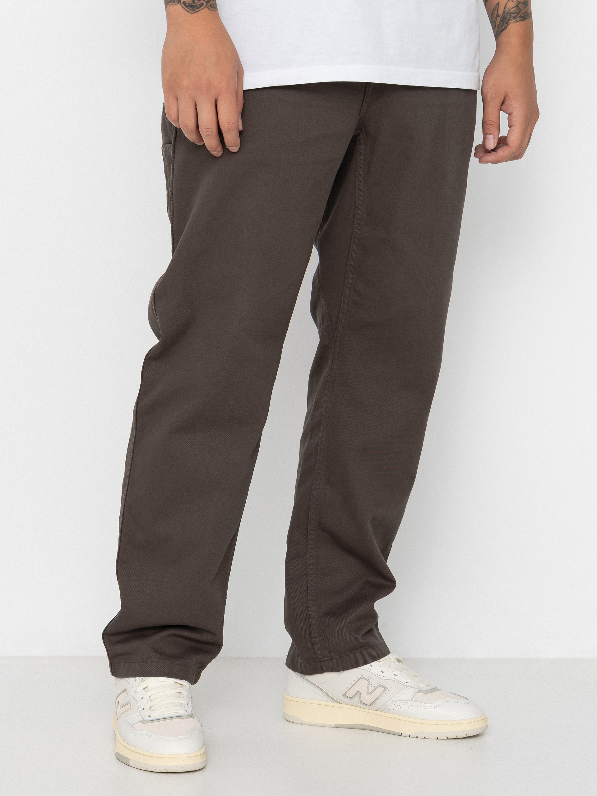 Nohavice Carhartt WIP Flint (shungite/garment dyed)