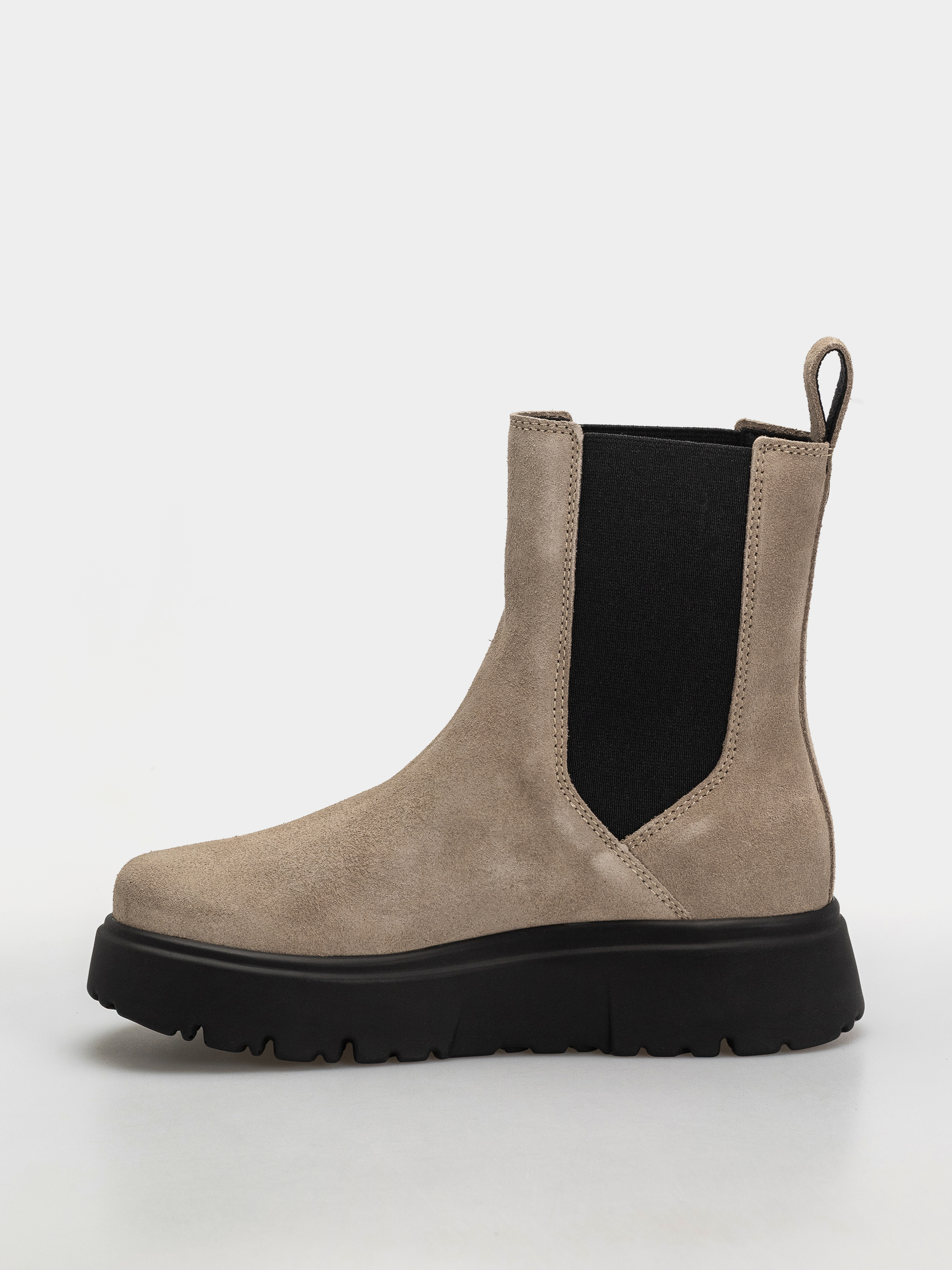 Topánky Birkenstock Theda Chelsea Suede Leather Narrow Wmn (taupe)