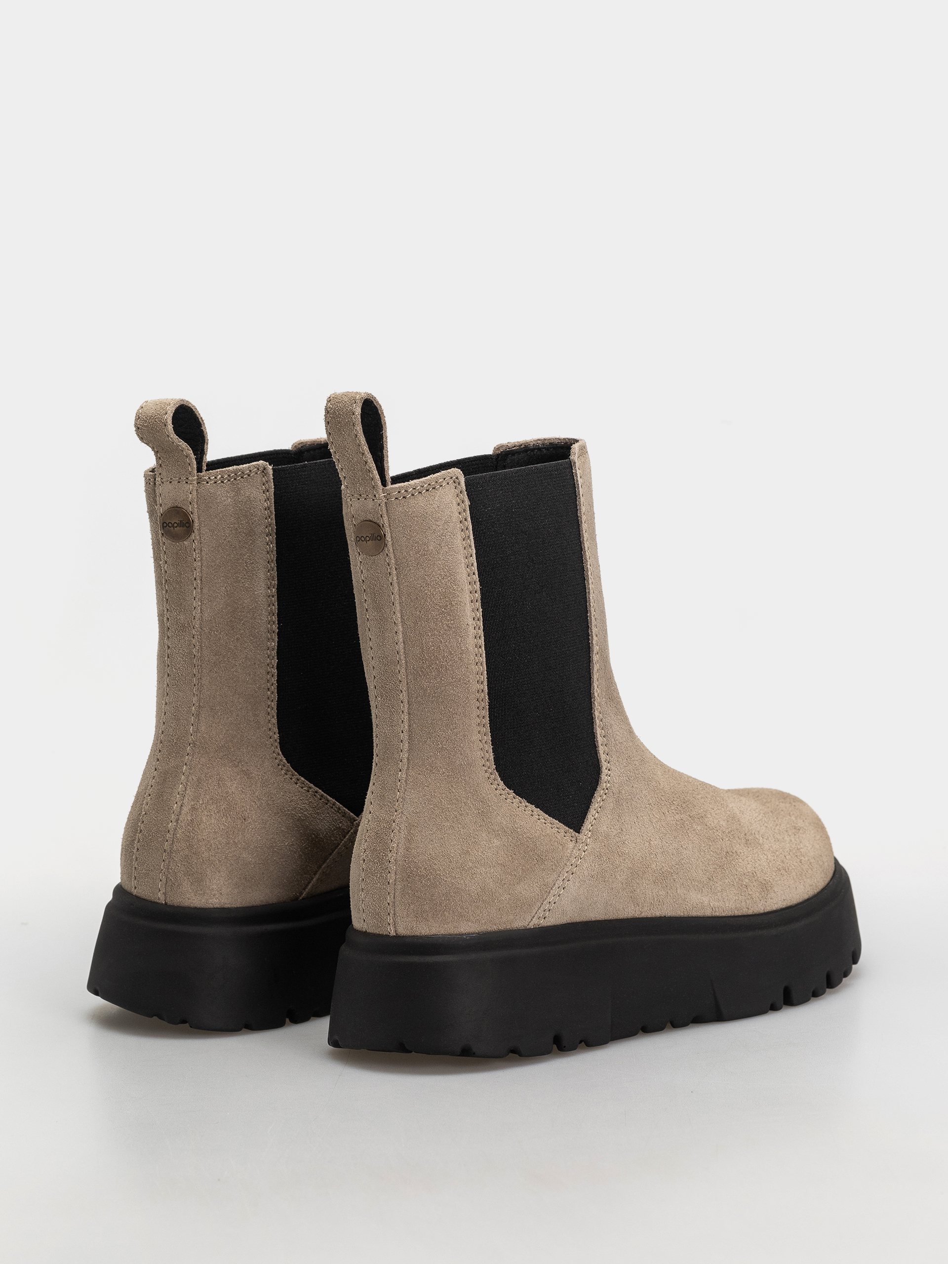 Topánky Birkenstock Theda Chelsea Suede Leather Narrow Wmn (taupe)