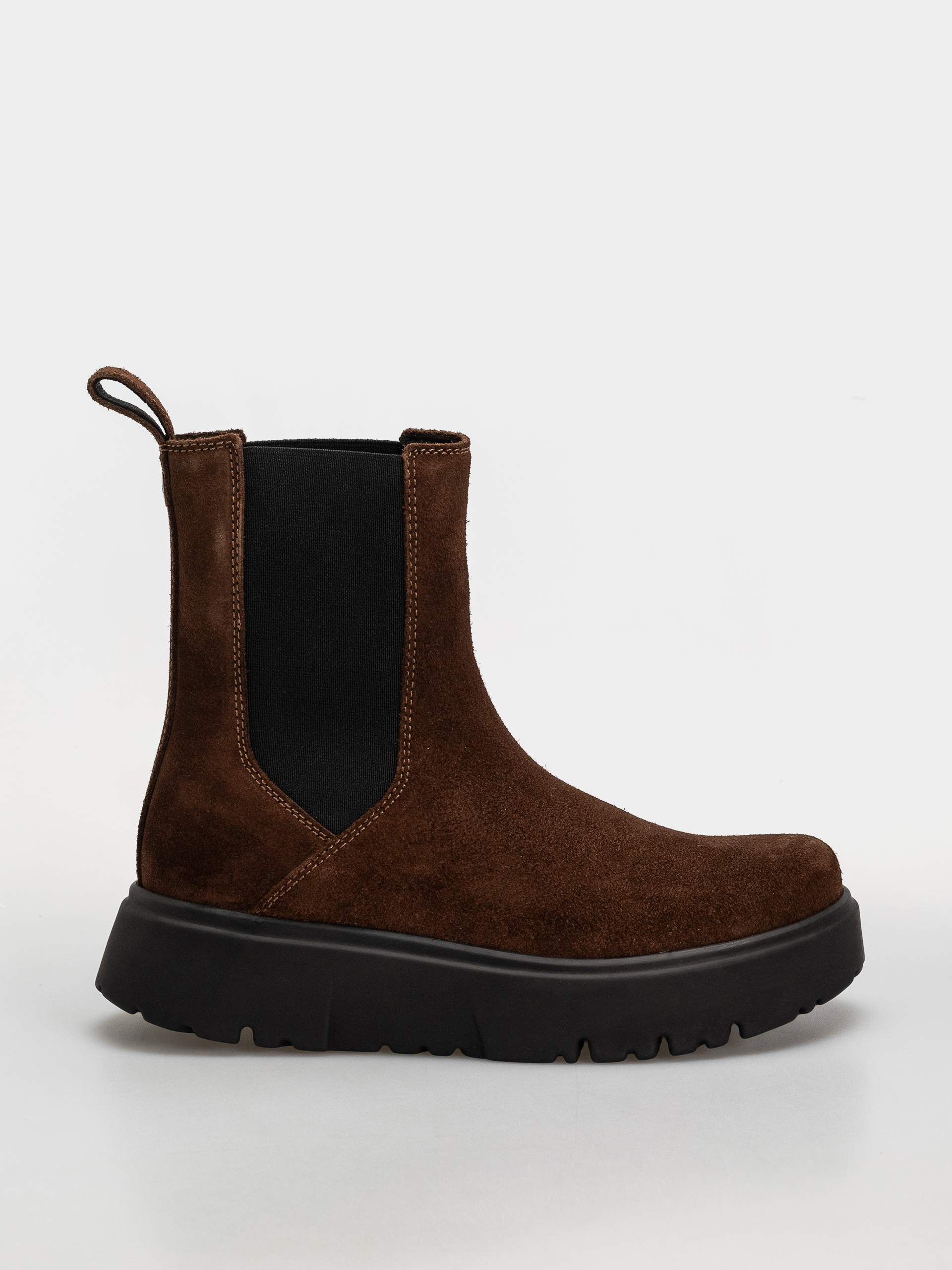 Topánky Birkenstock Theda Chelsea Suede Leather Narrow Wmn (carafe)