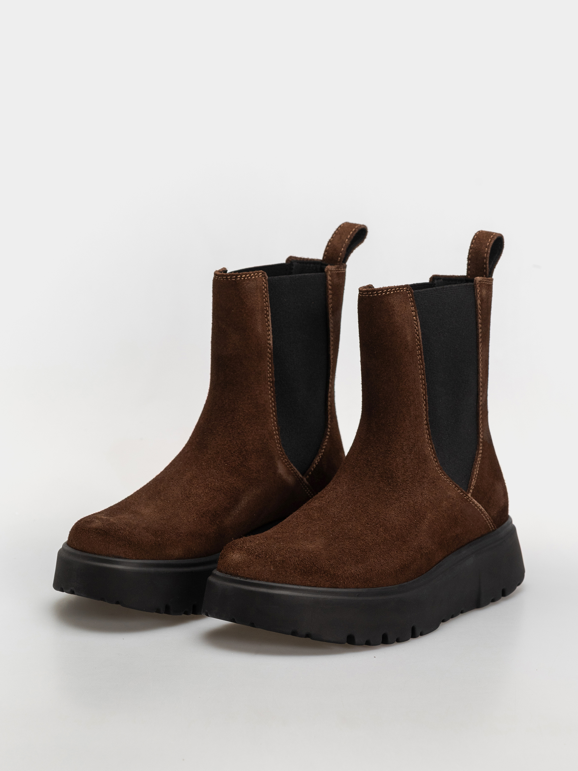 Topánky Birkenstock Theda Chelsea Suede Leather Narrow Wmn (carafe)
