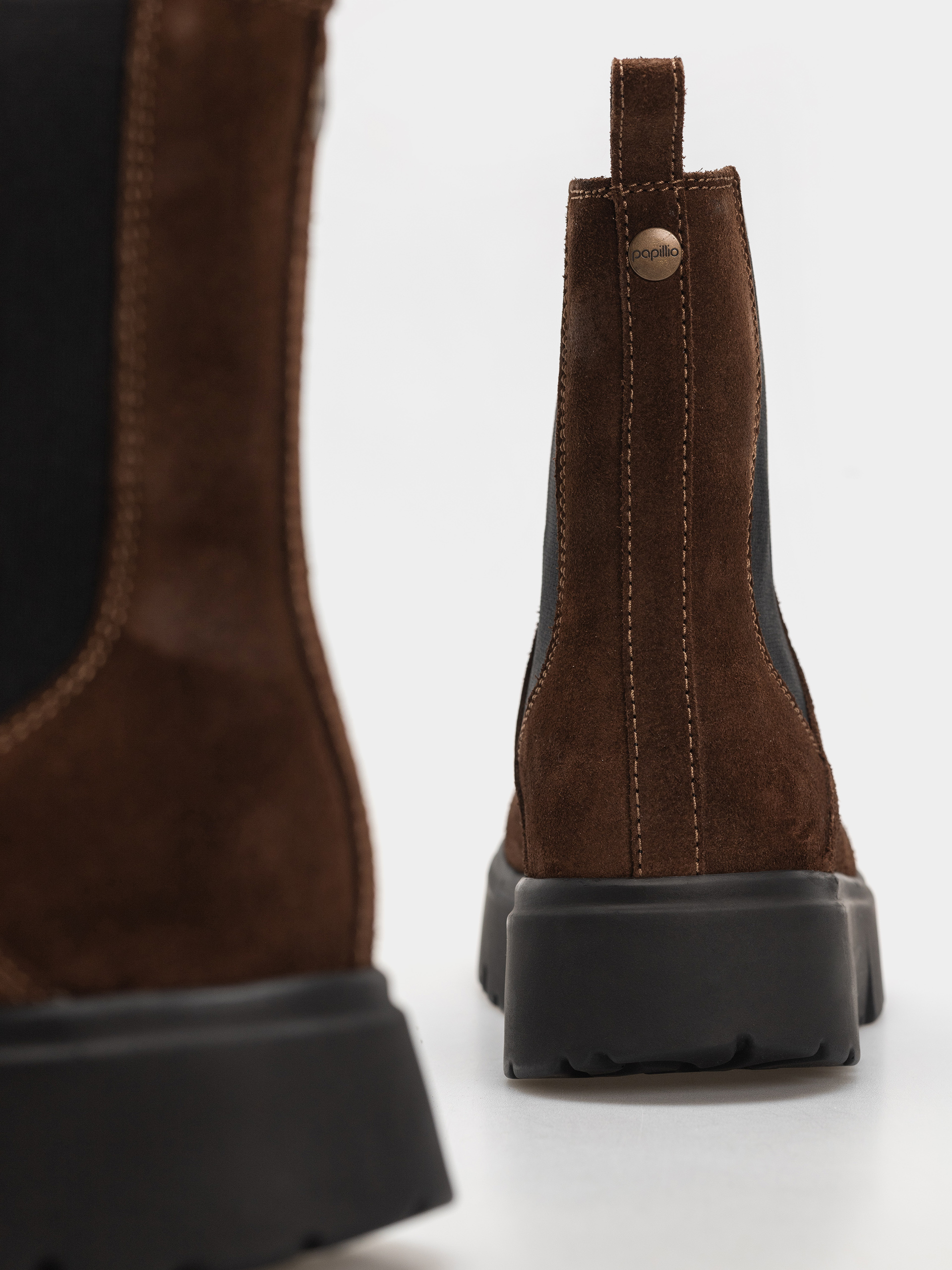 Topánky Birkenstock Theda Chelsea Suede Leather Narrow Wmn (carafe)