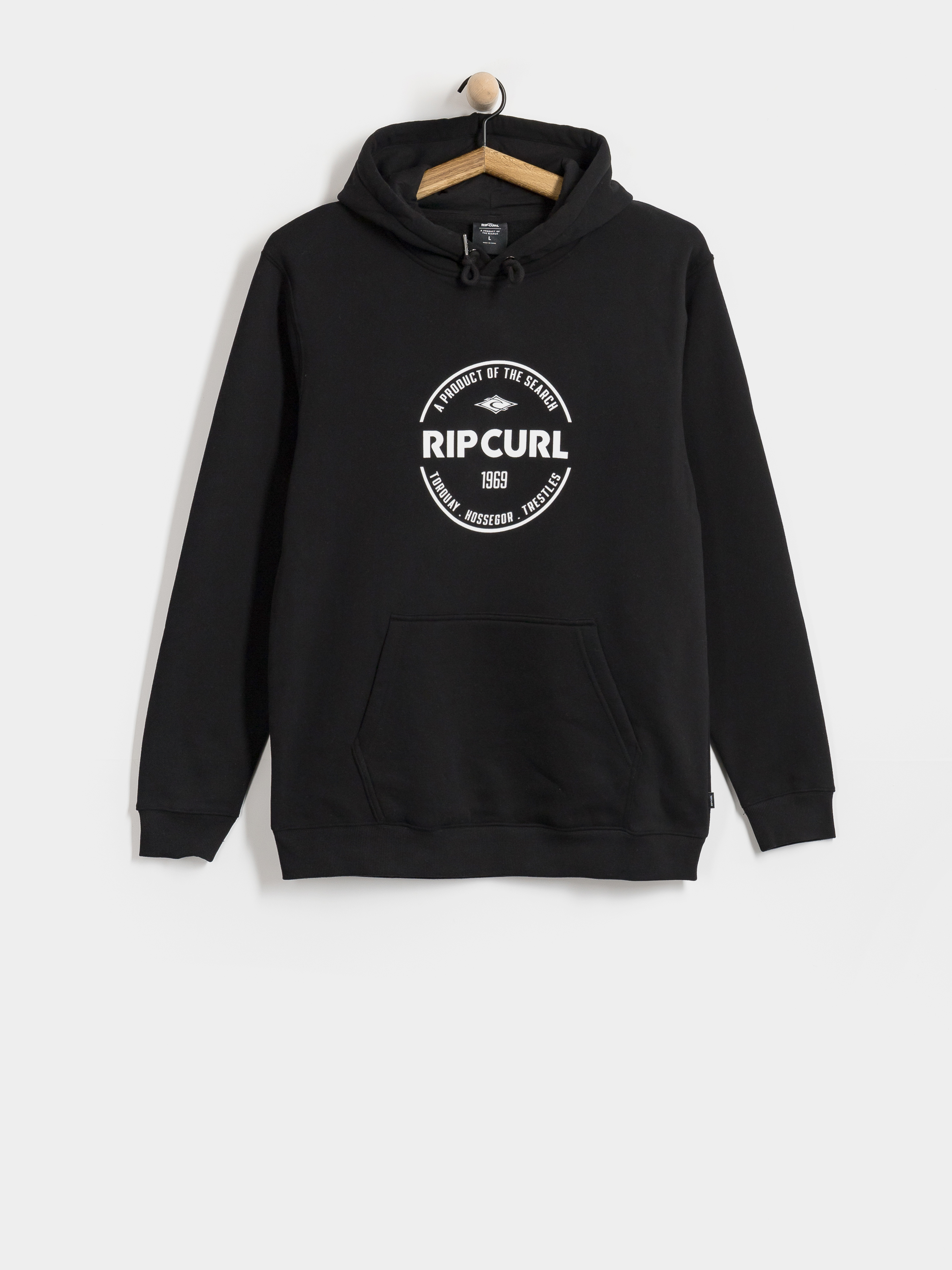 Mikina s kapucňou Rip Curl Staple HD (black)