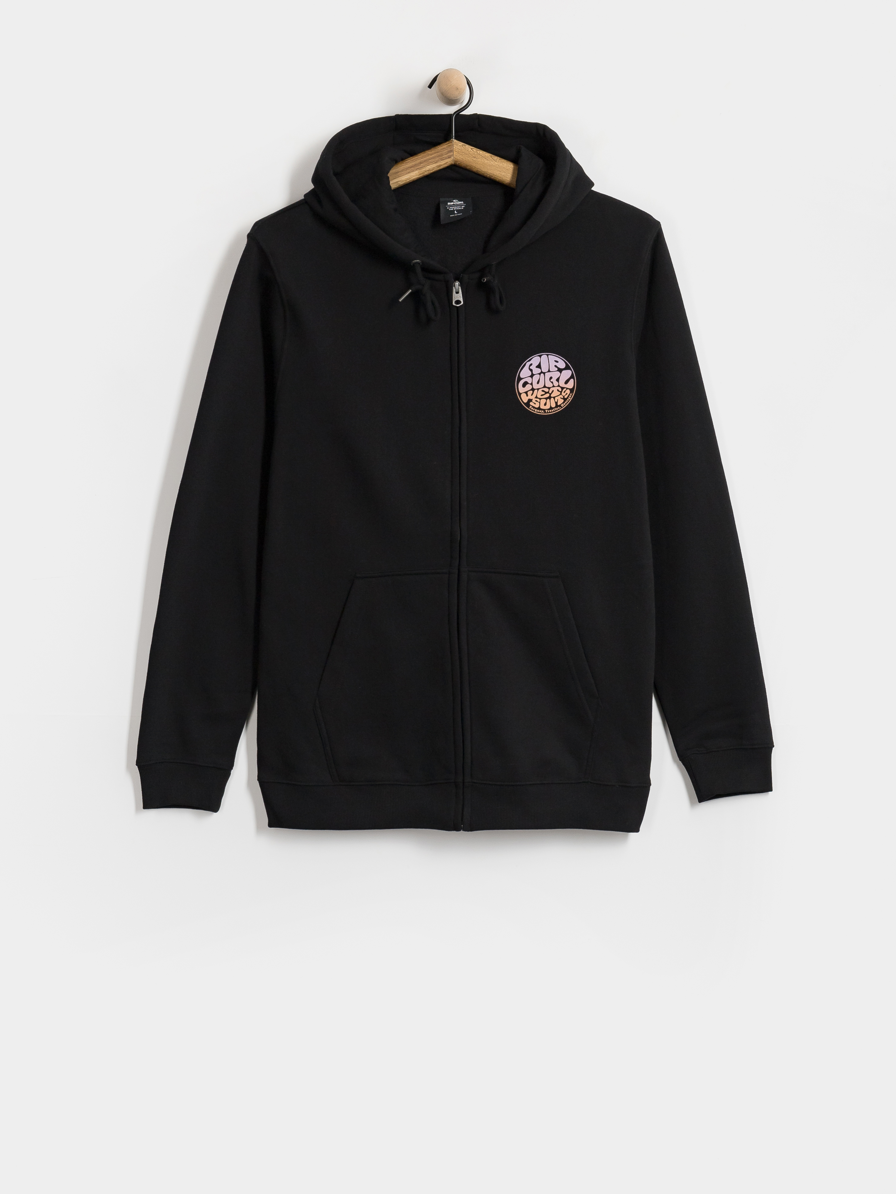 Mikina s kapucňou Rip Curl Wettie Passage Icon ZHD (black)