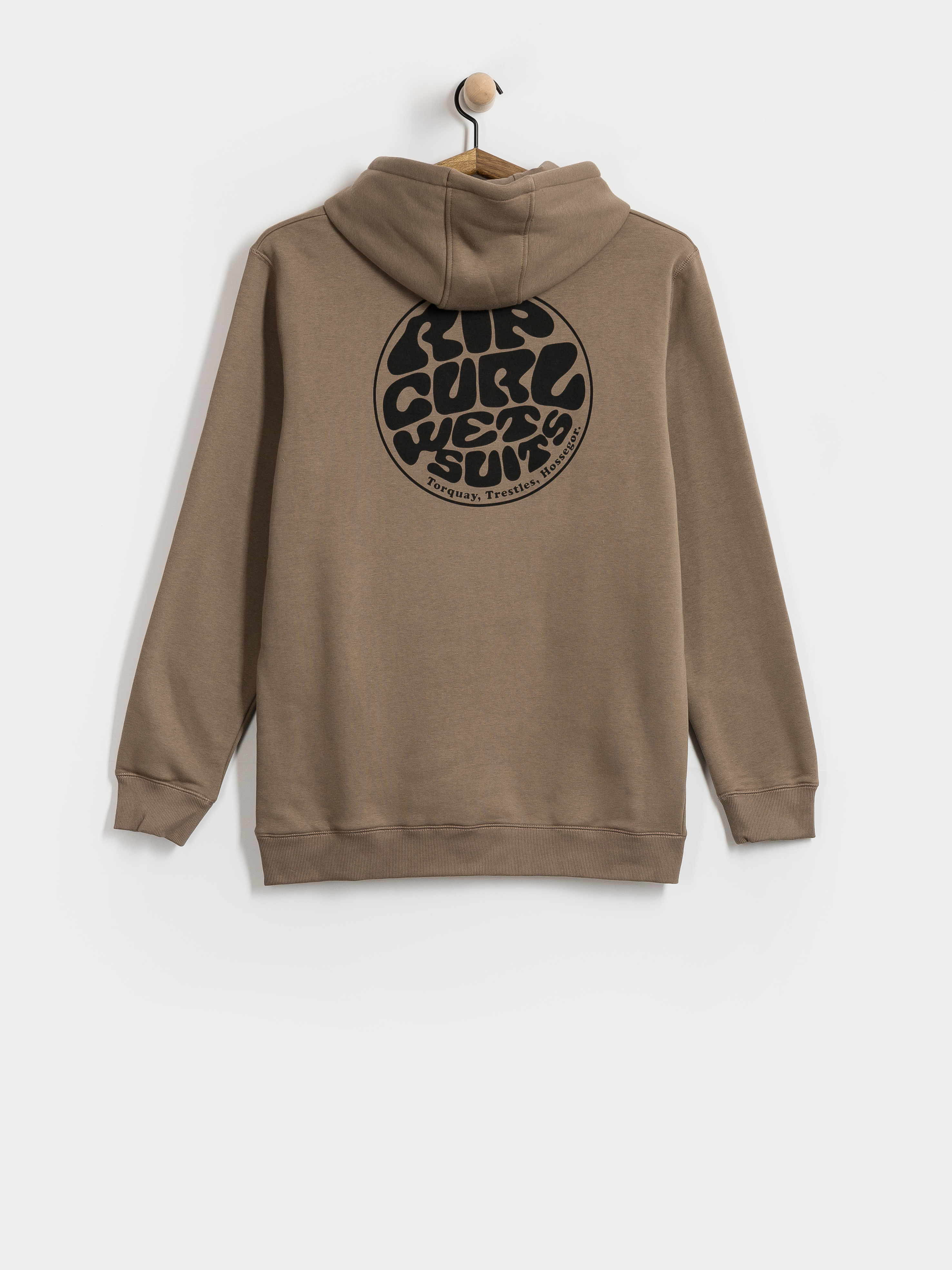 Mikina s kapucňou Rip Curl Wetsuit Icon HD (walnut)