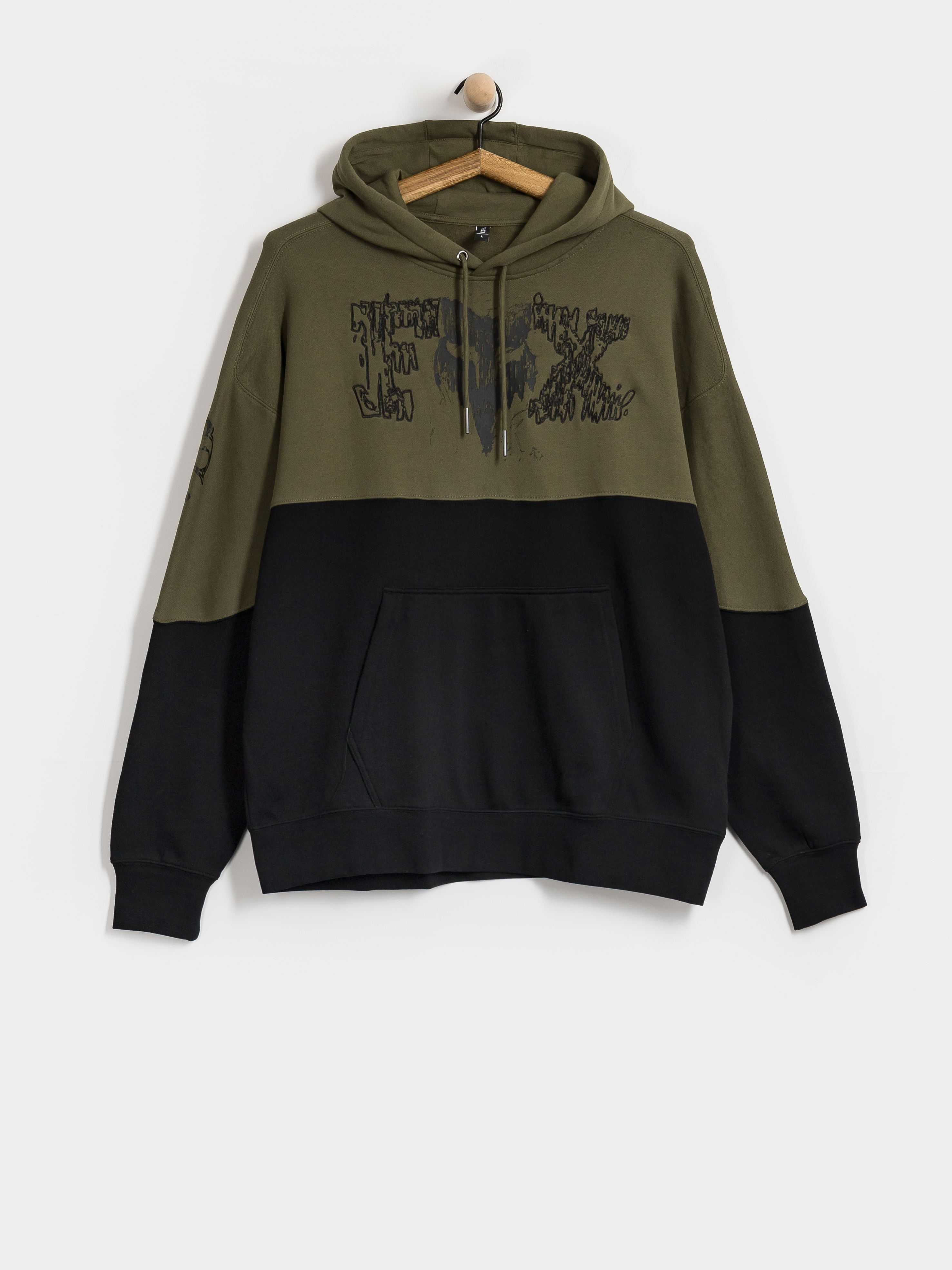 Mikina s kapucňou Fox Abyss HD (olive green)