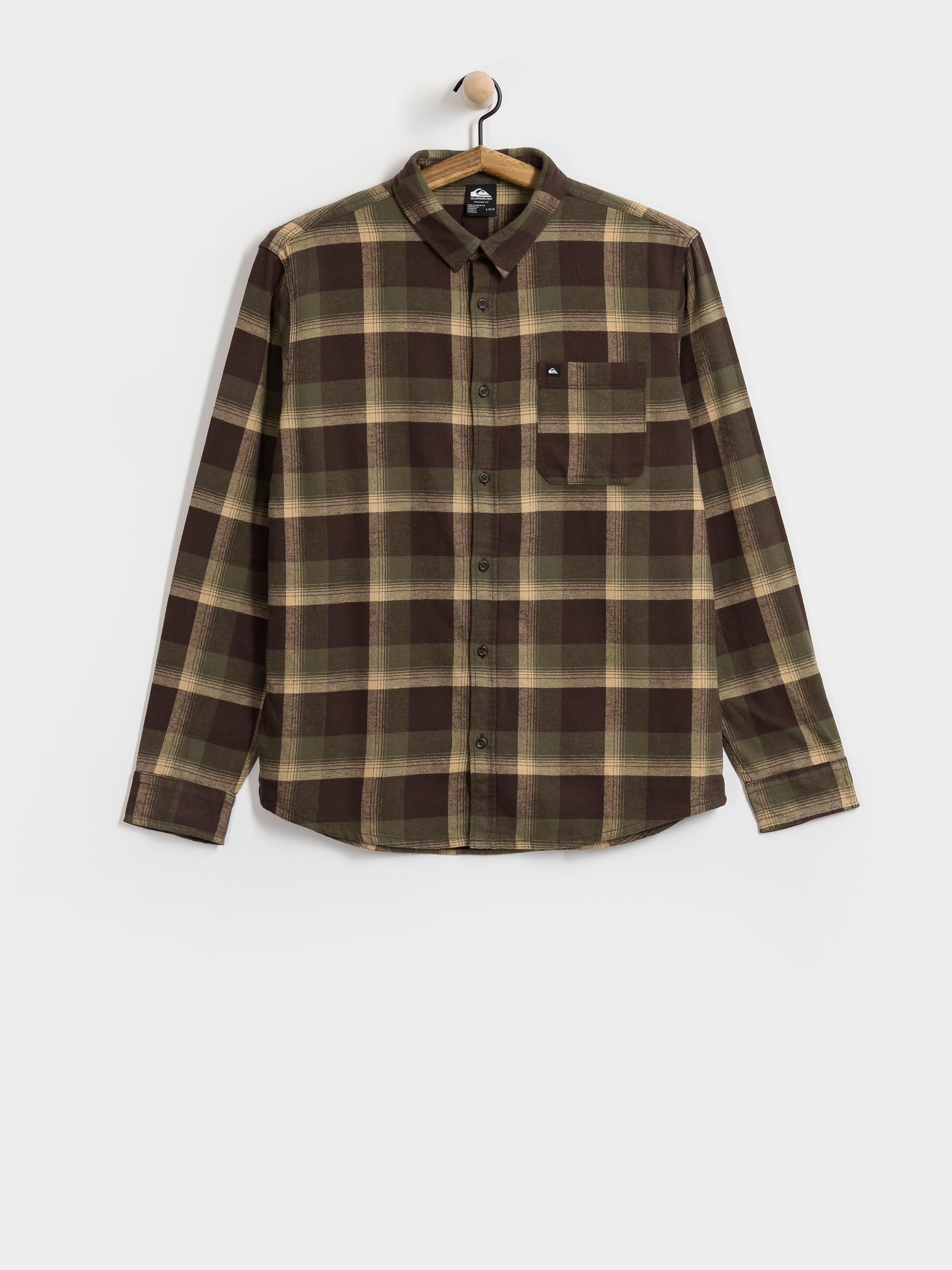 Košeľa Quiksilver Motherfly Plaid (grape leaf motherfly)