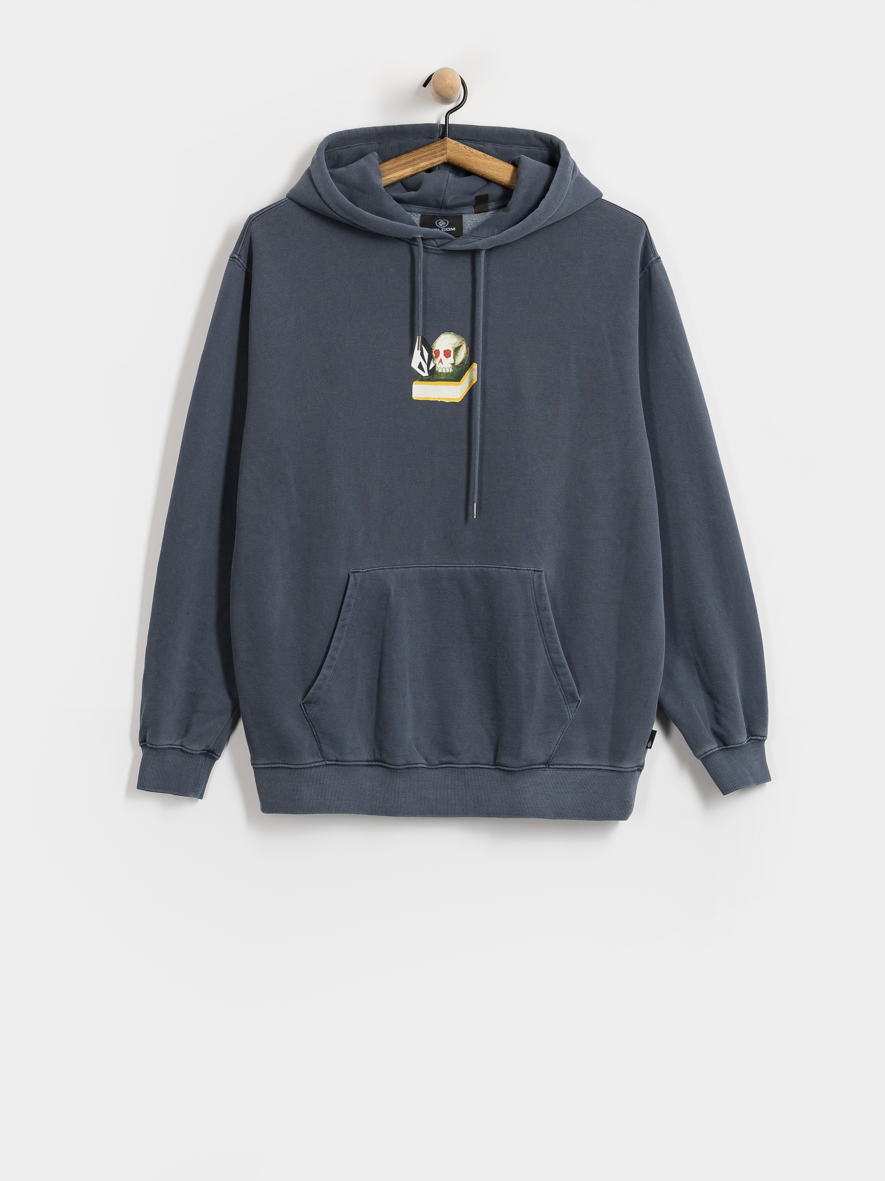 Mikina s kapucňou Volcom Boiler HD (storm blue)