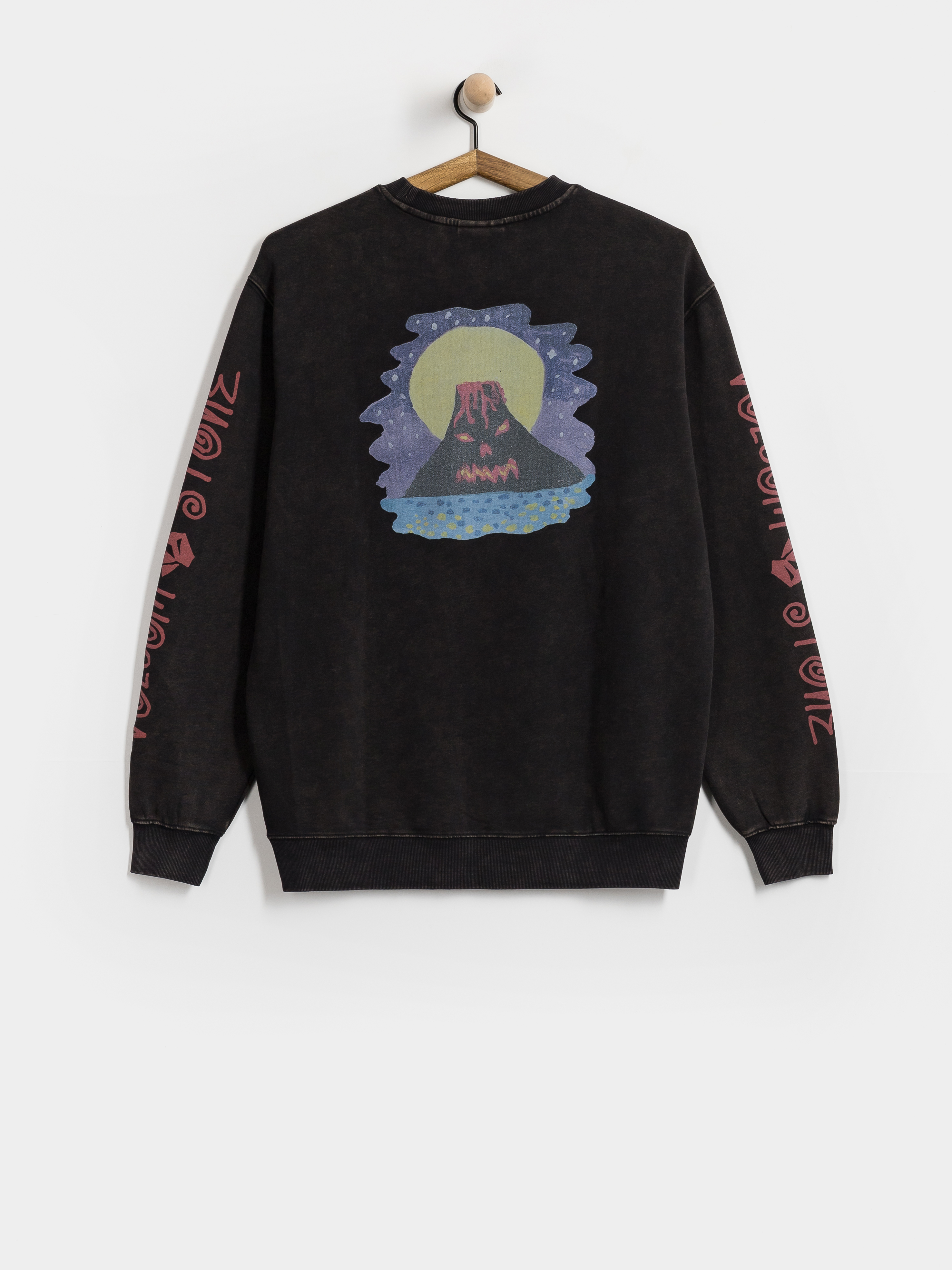 Mikina Volcom Fa Ozzy Crew (light acid black)