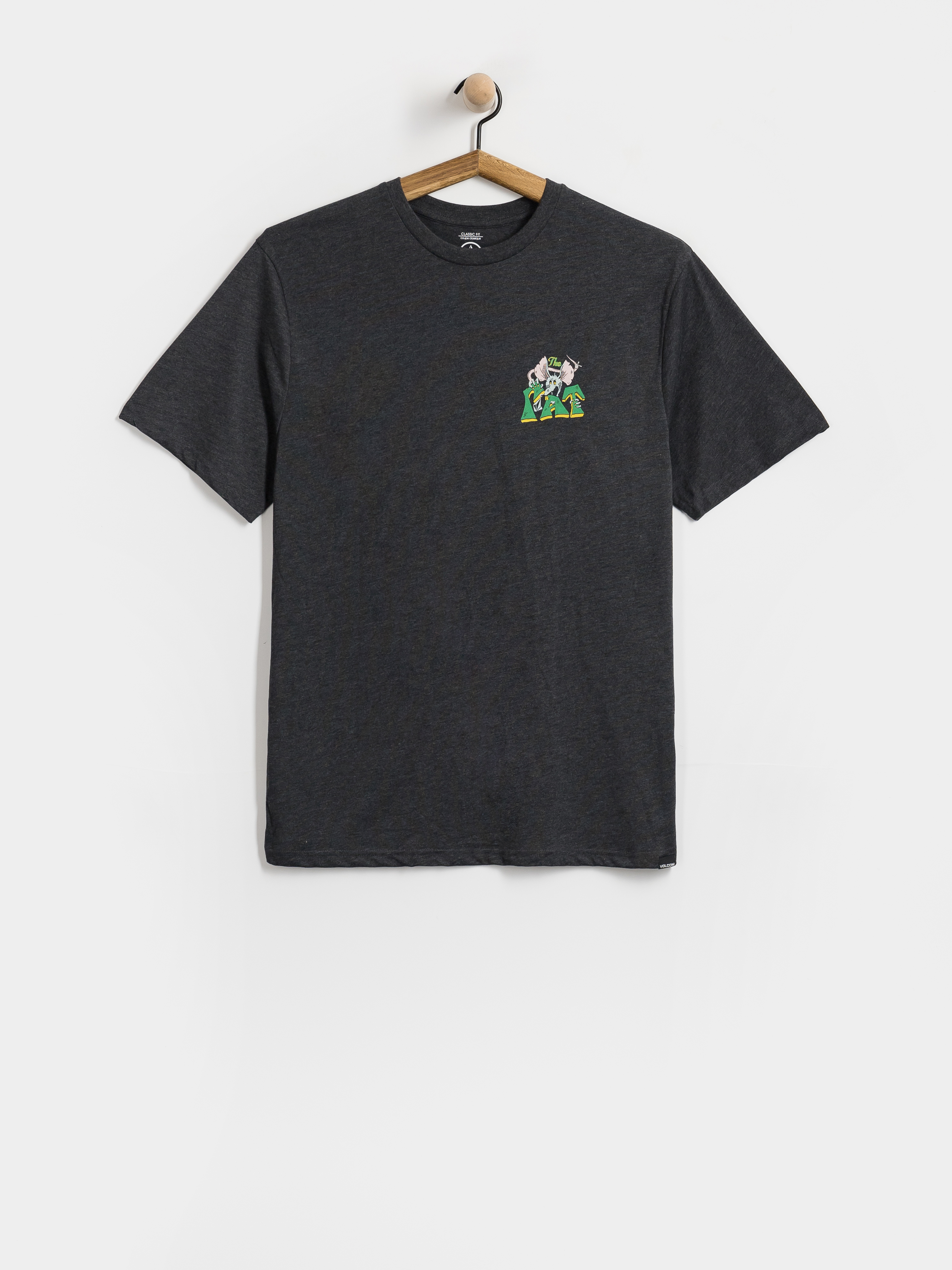 Tričko Volcom Tipsy Rat Hth (heather black)