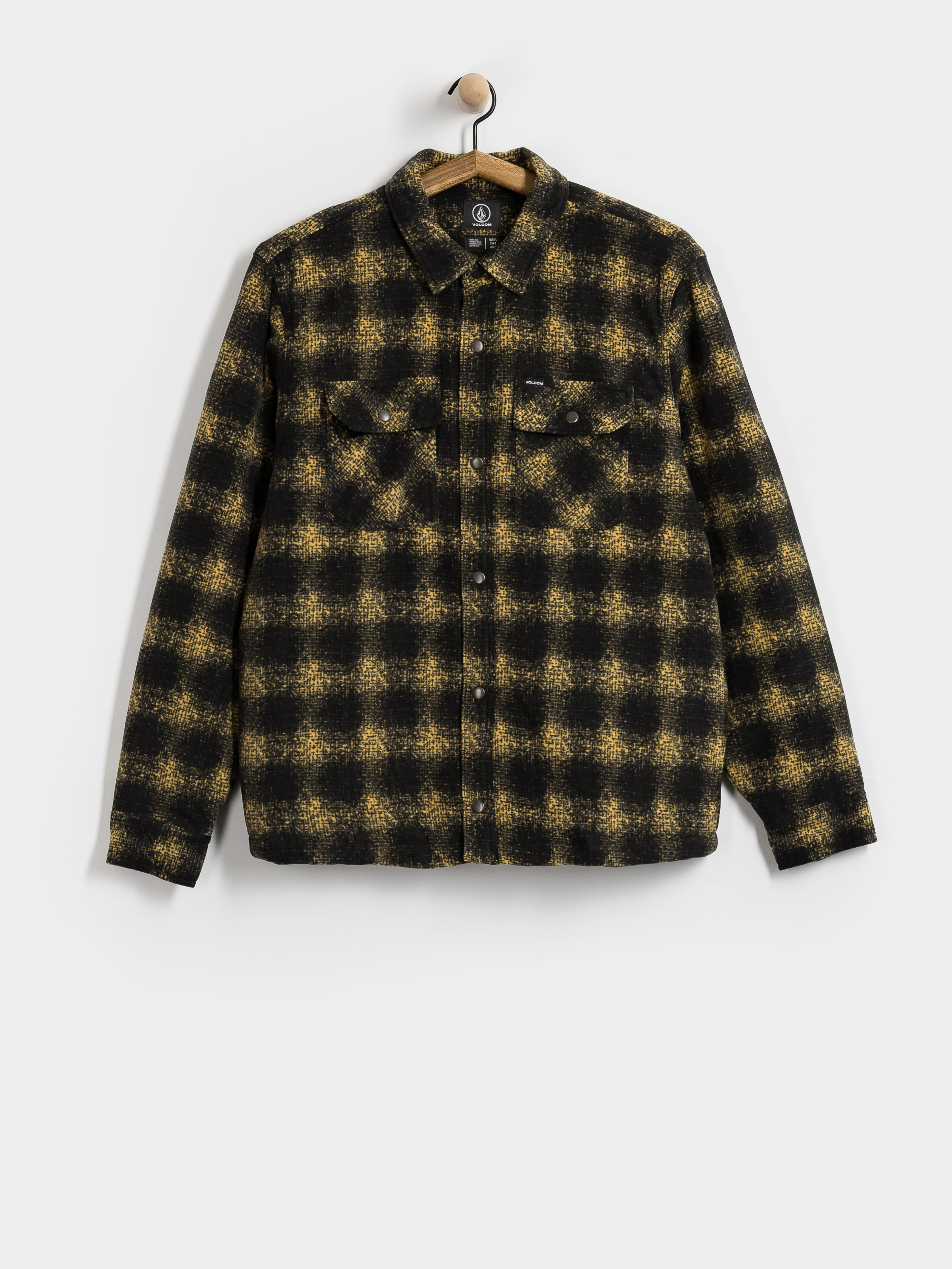 Mikina s kapucňou Volcom Bowered II HD (mustard)
