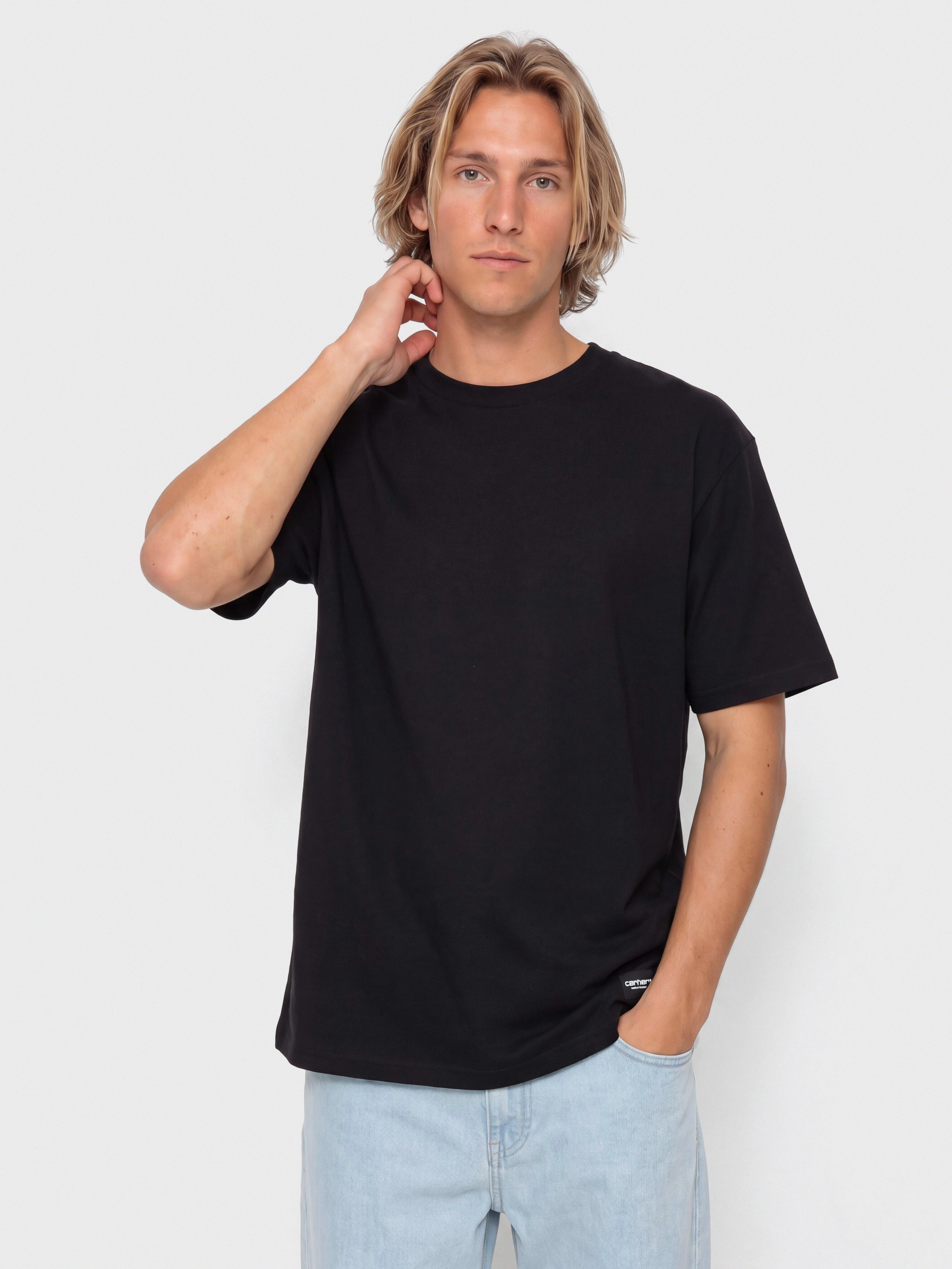 Tričko Carhartt WIP Standard 2 pack (black/black)