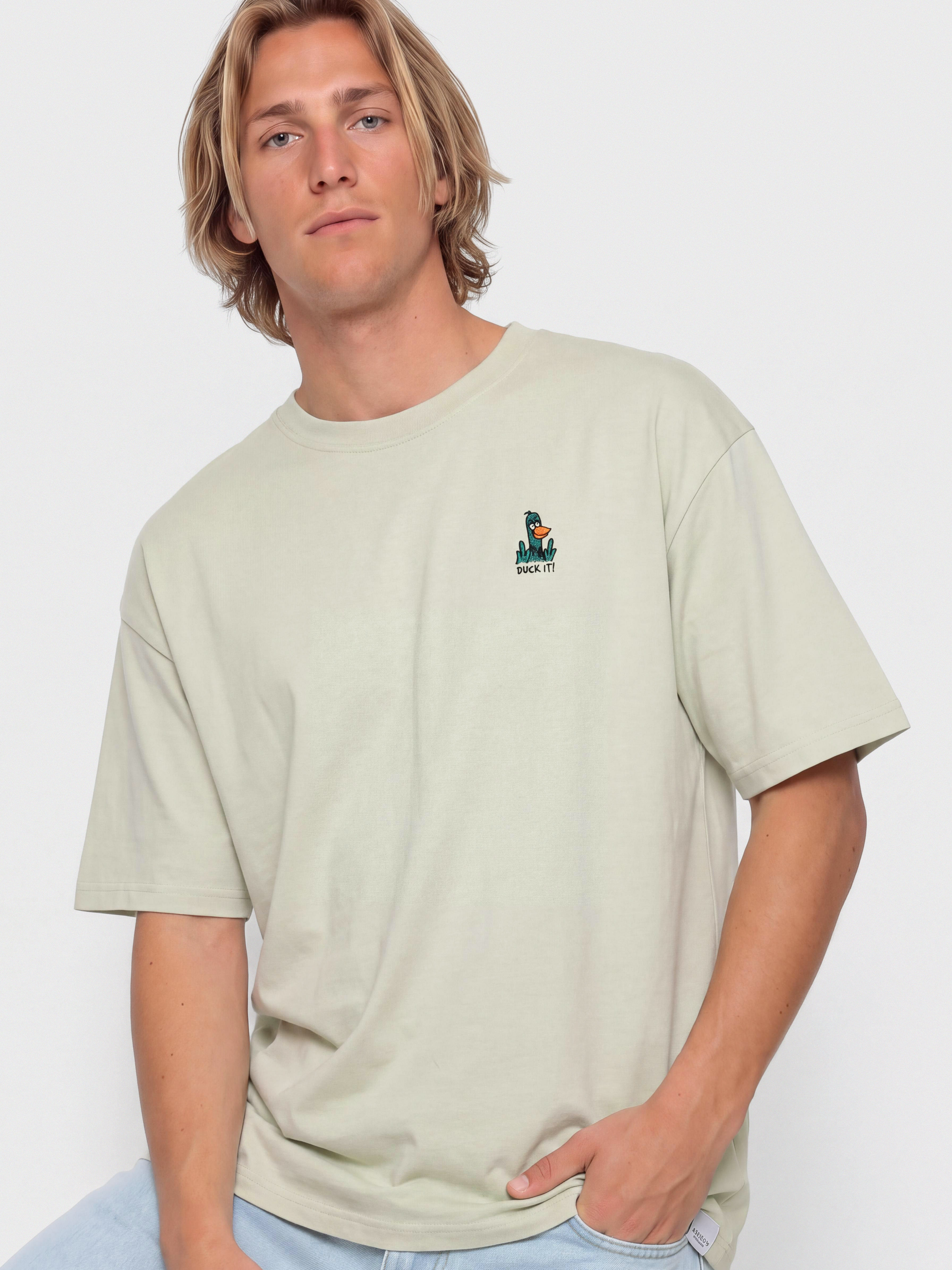 Tričko Iriedaily What The Duck (light sage)