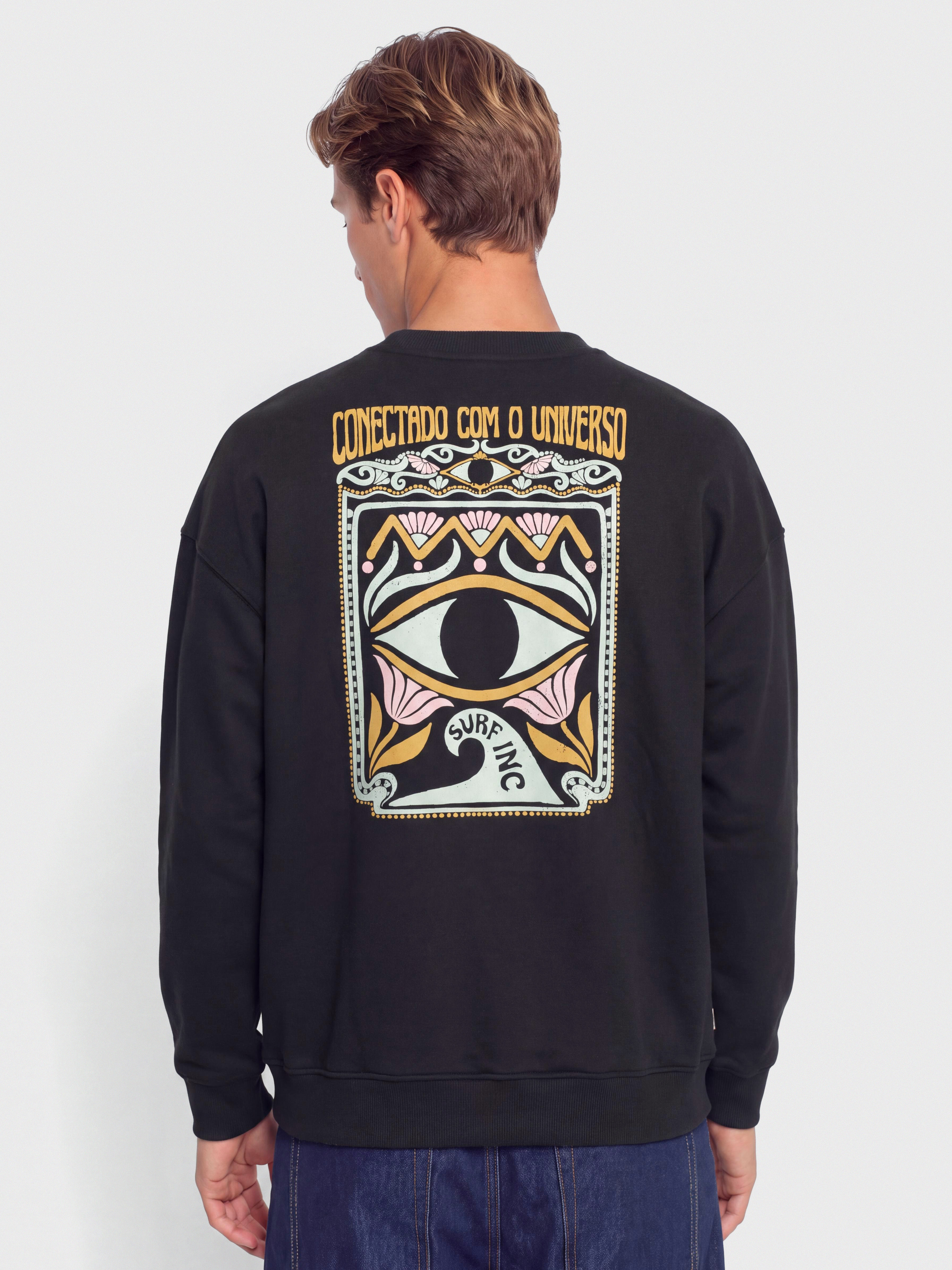 Mikina Surf Inc Conectado (acid black)