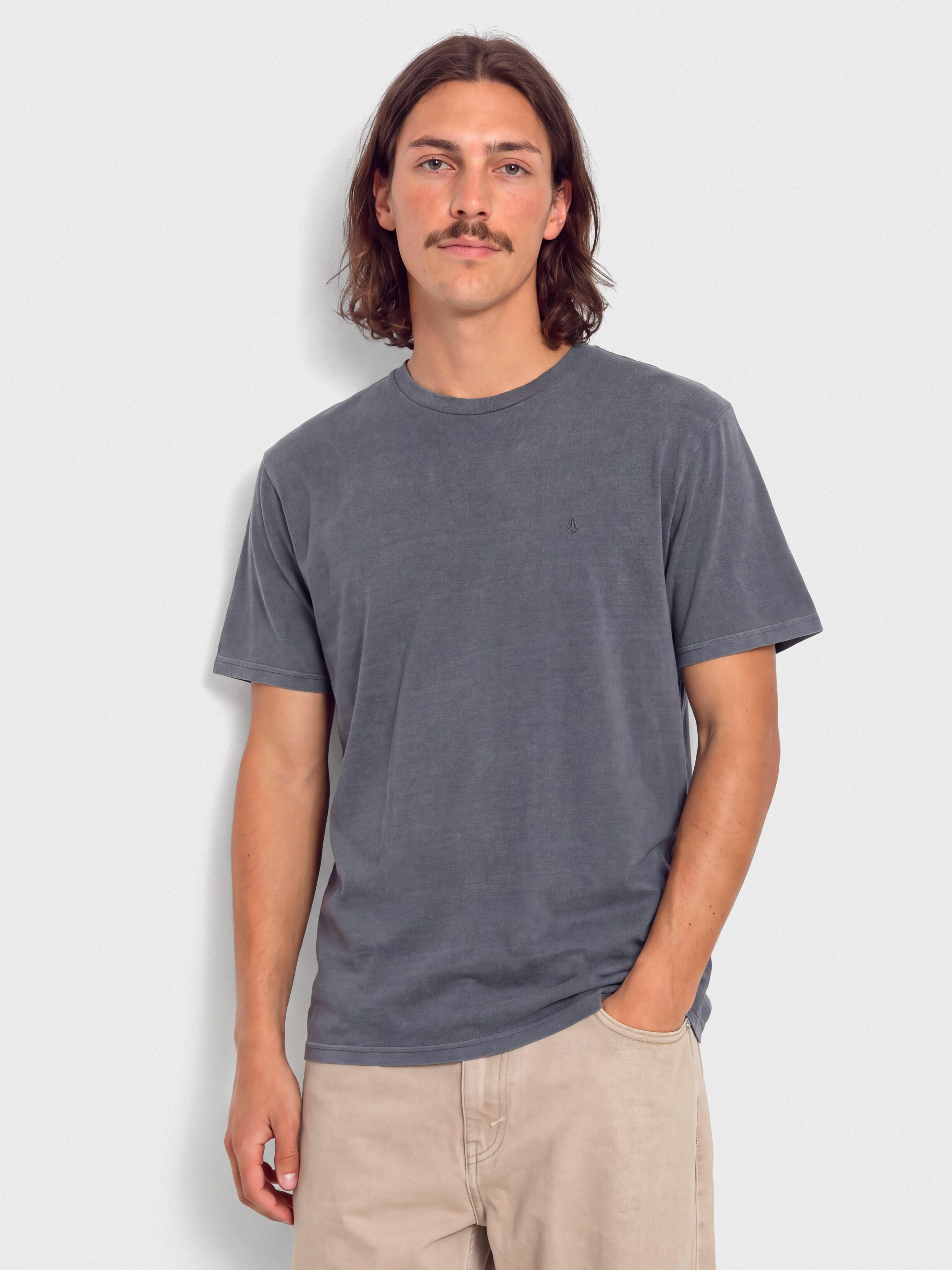 Tričko Volcom Solid Stone Emb (storm blue)