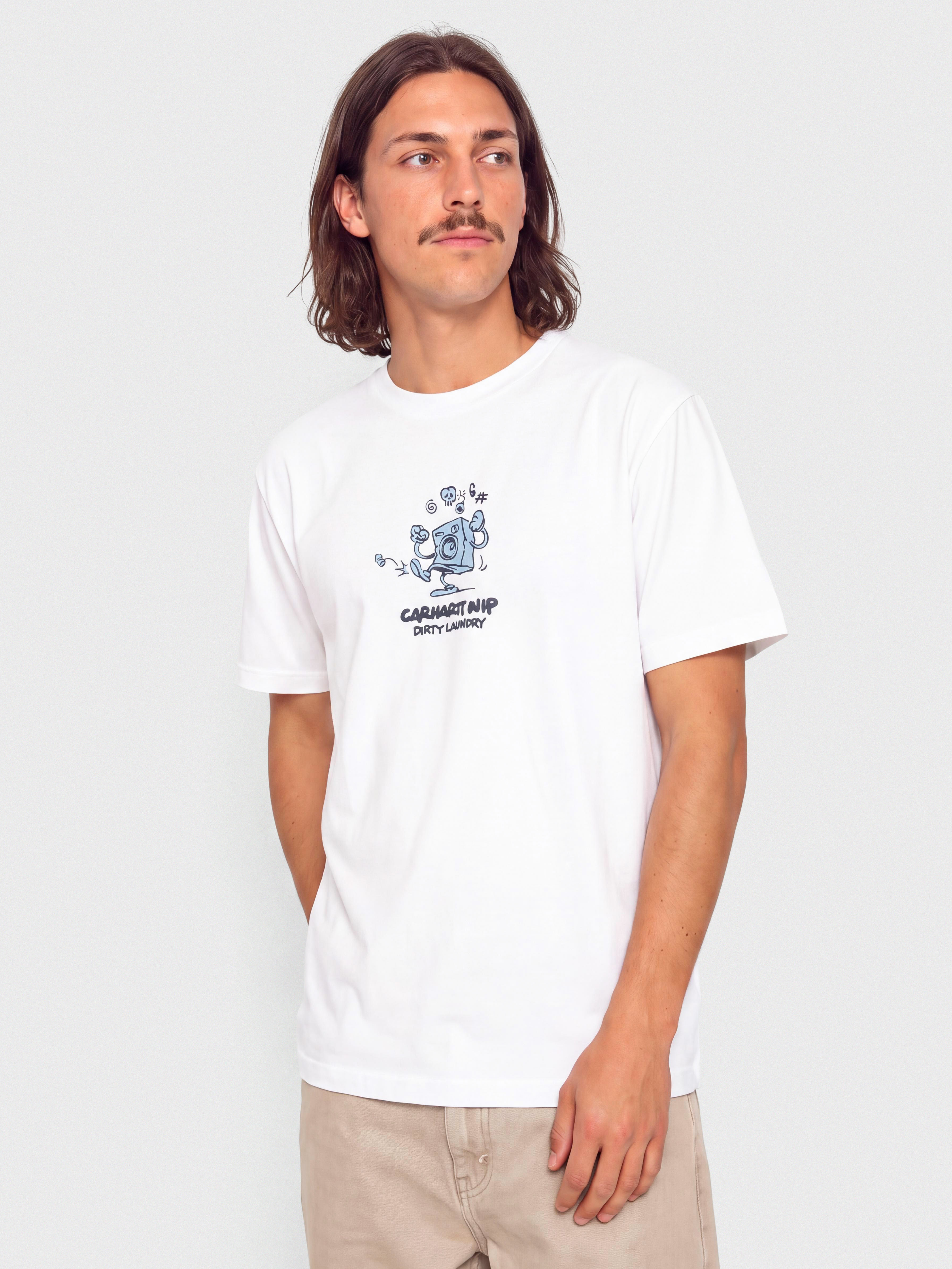 Tričko Carhartt WIP Dirty Laundry (white)