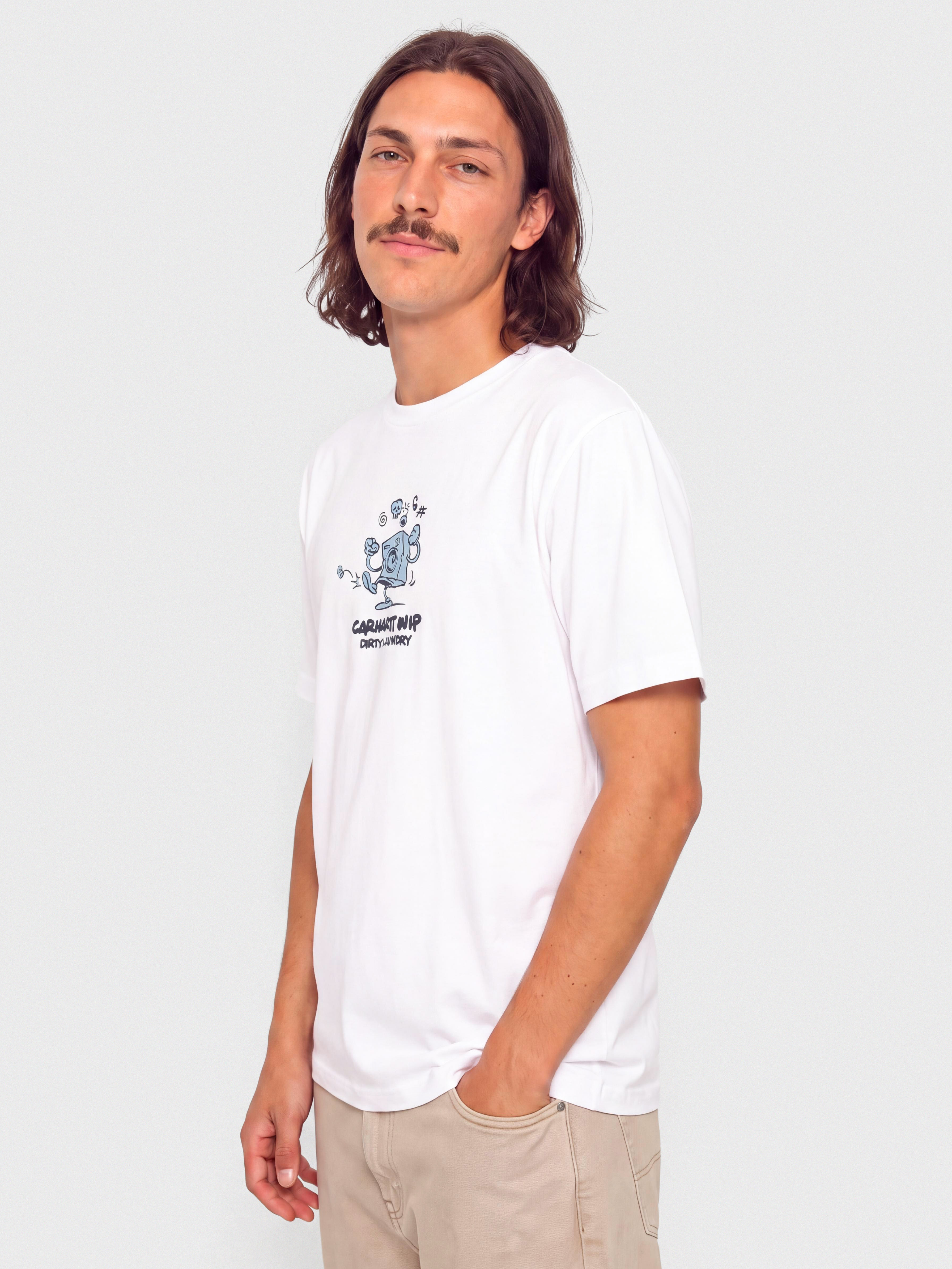 Tričko Carhartt WIP Dirty Laundry (white)