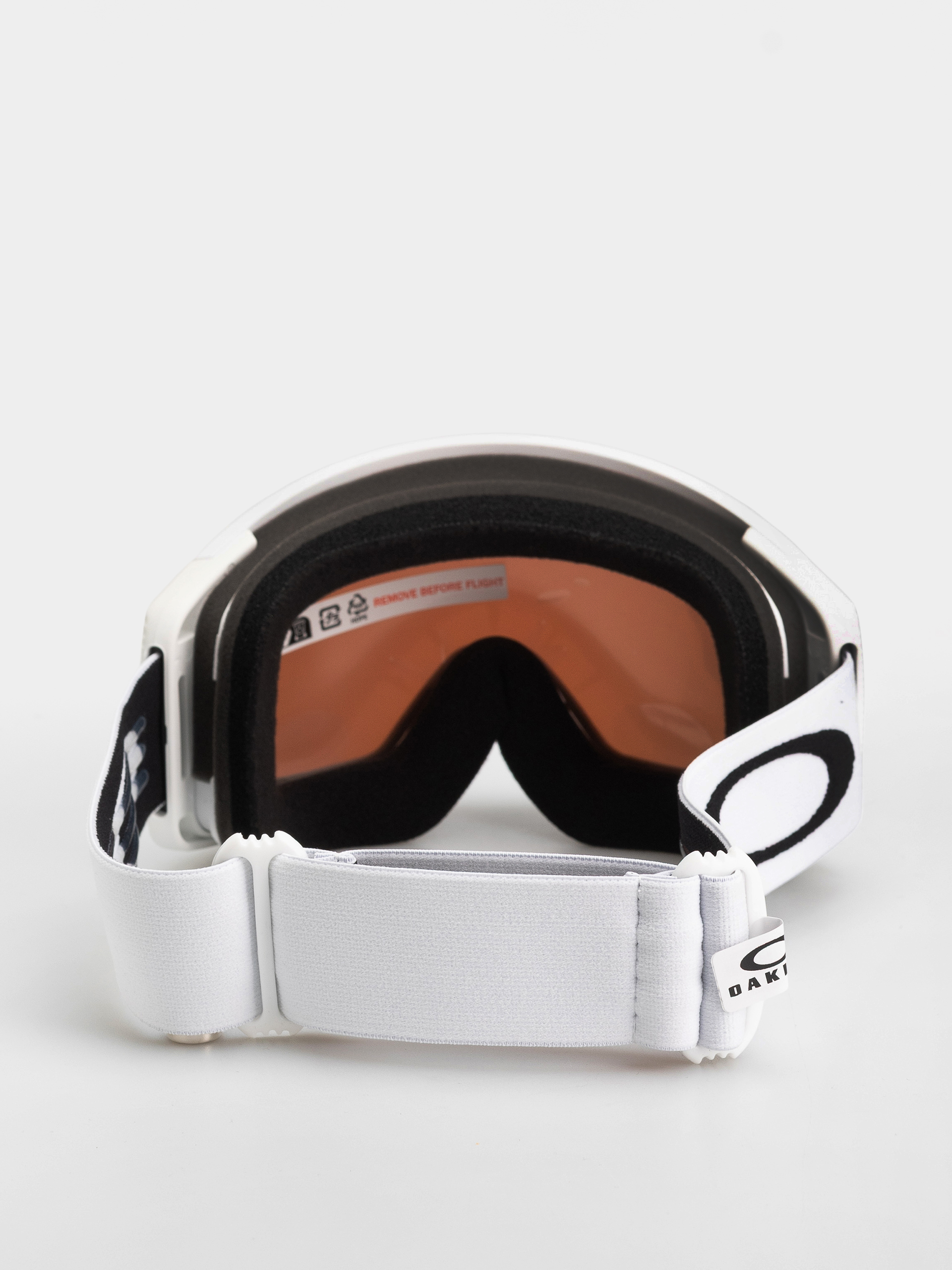 Snowboardové okuliare Oakley Flight Tracker M (matte white/prizm snow sapphire irid)