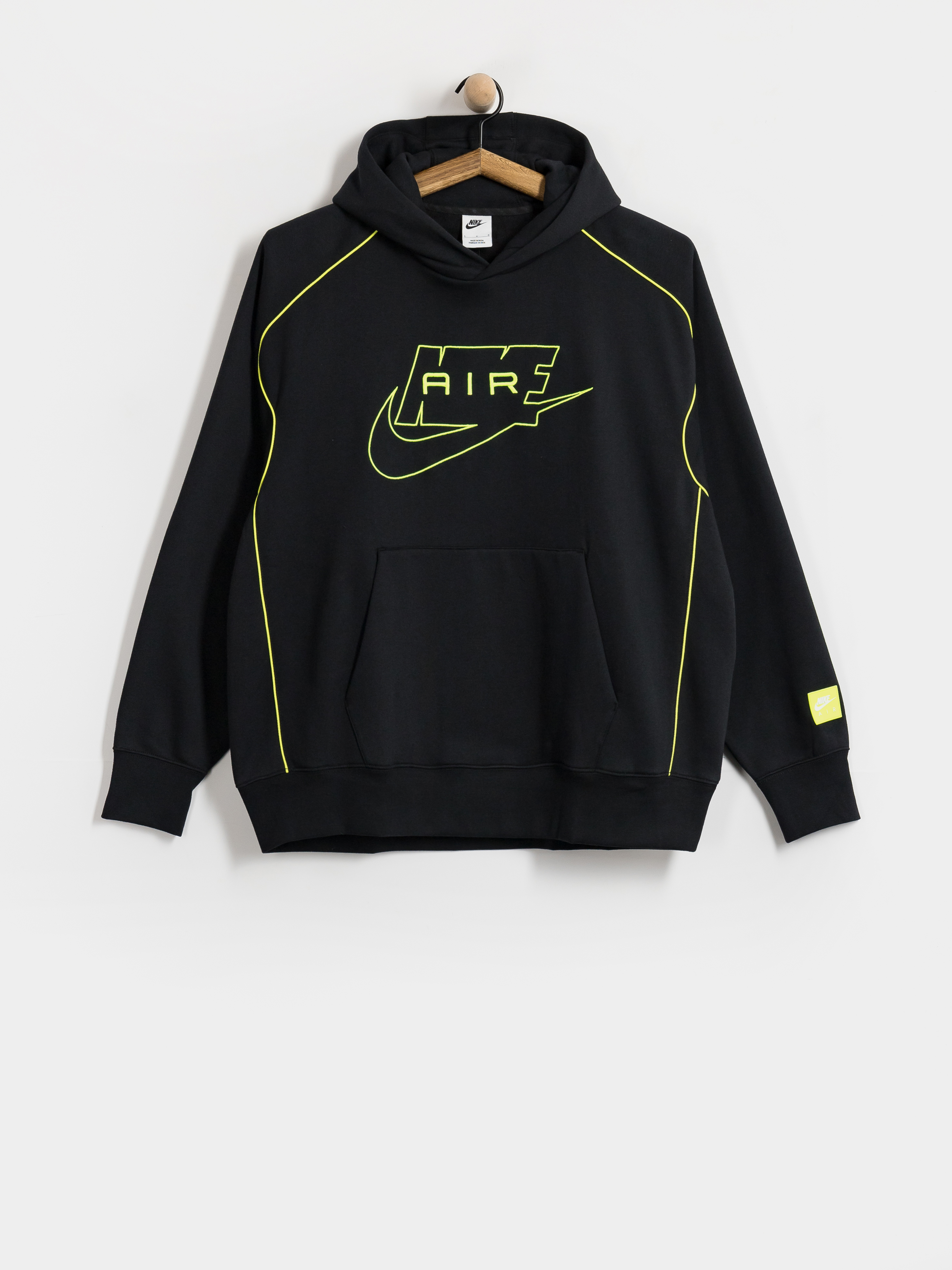 Mikina s kapucňou Nike SB Nike Air HD (black/volt/volt)