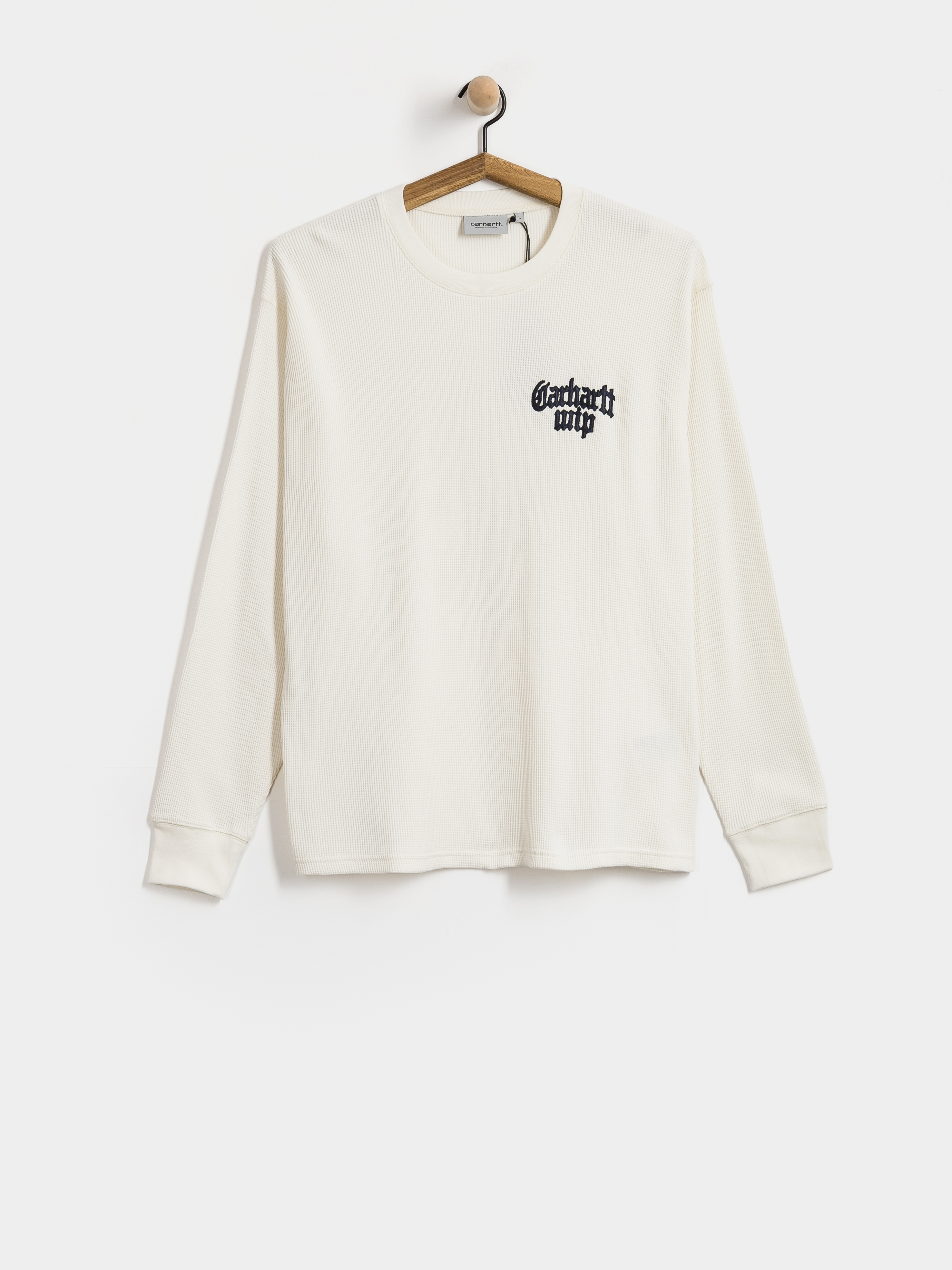 Triko Carhartt WIP Blackletter Waffle (wax/black)