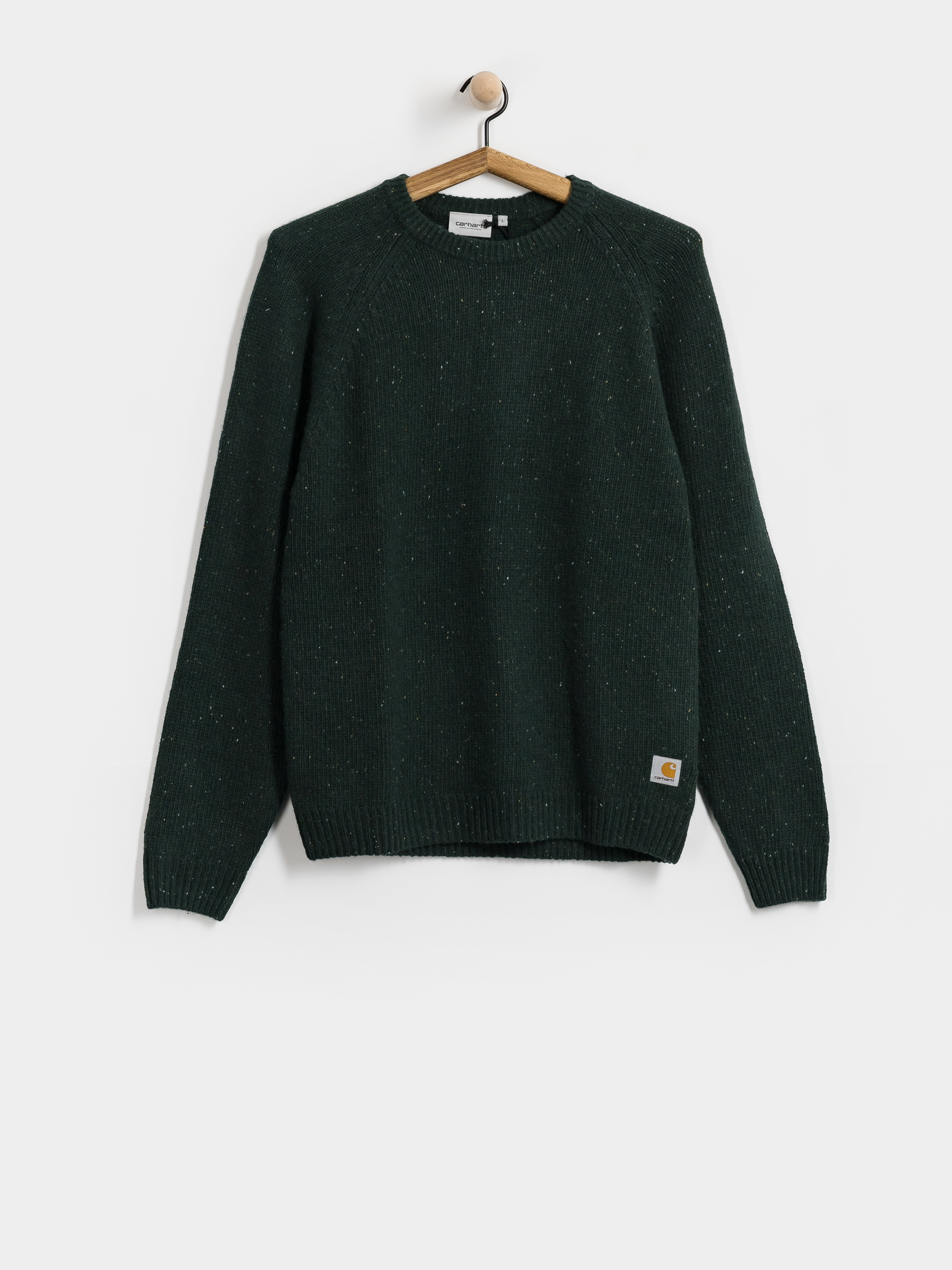 Sveter Carhartt WIP Anglistic (speckled dark scarab)