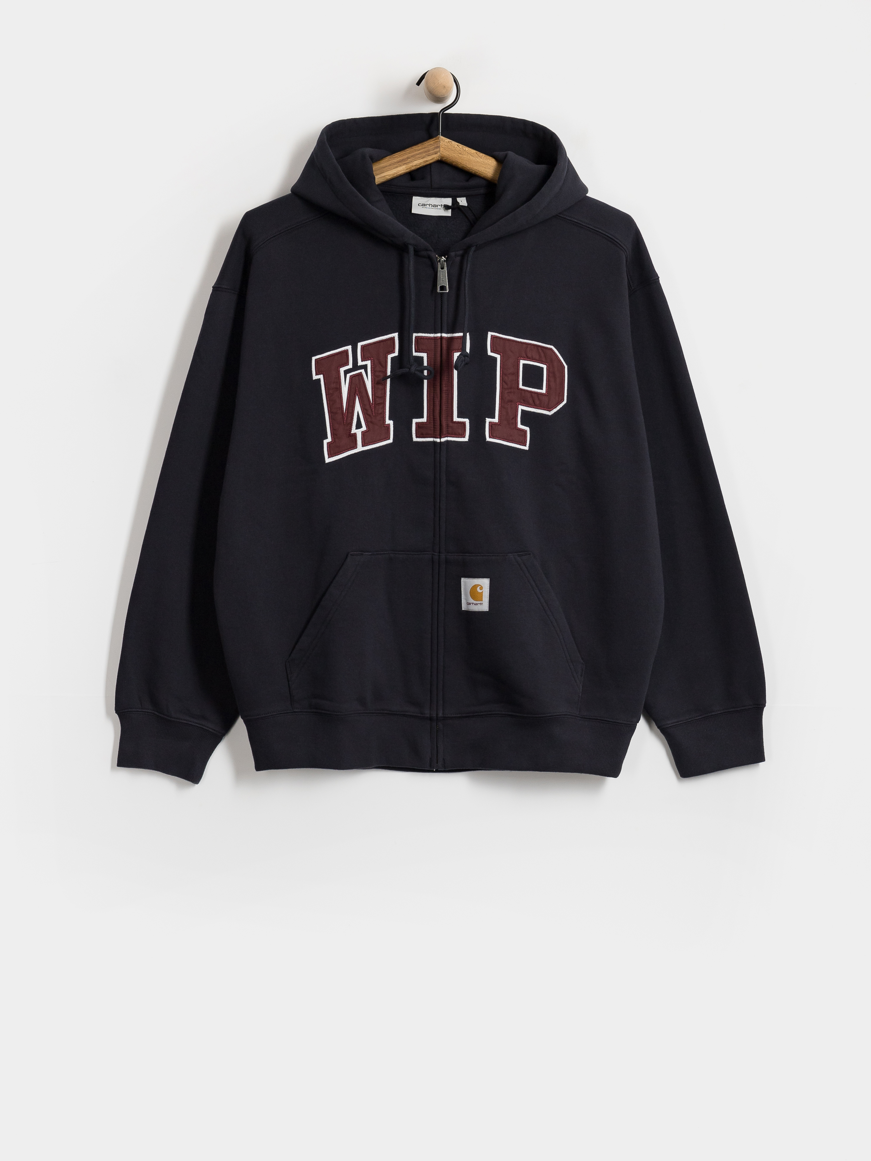 Mikina s kapucu0148ou Carhartt WIP WIP ZHD (dark navy/stone washed)