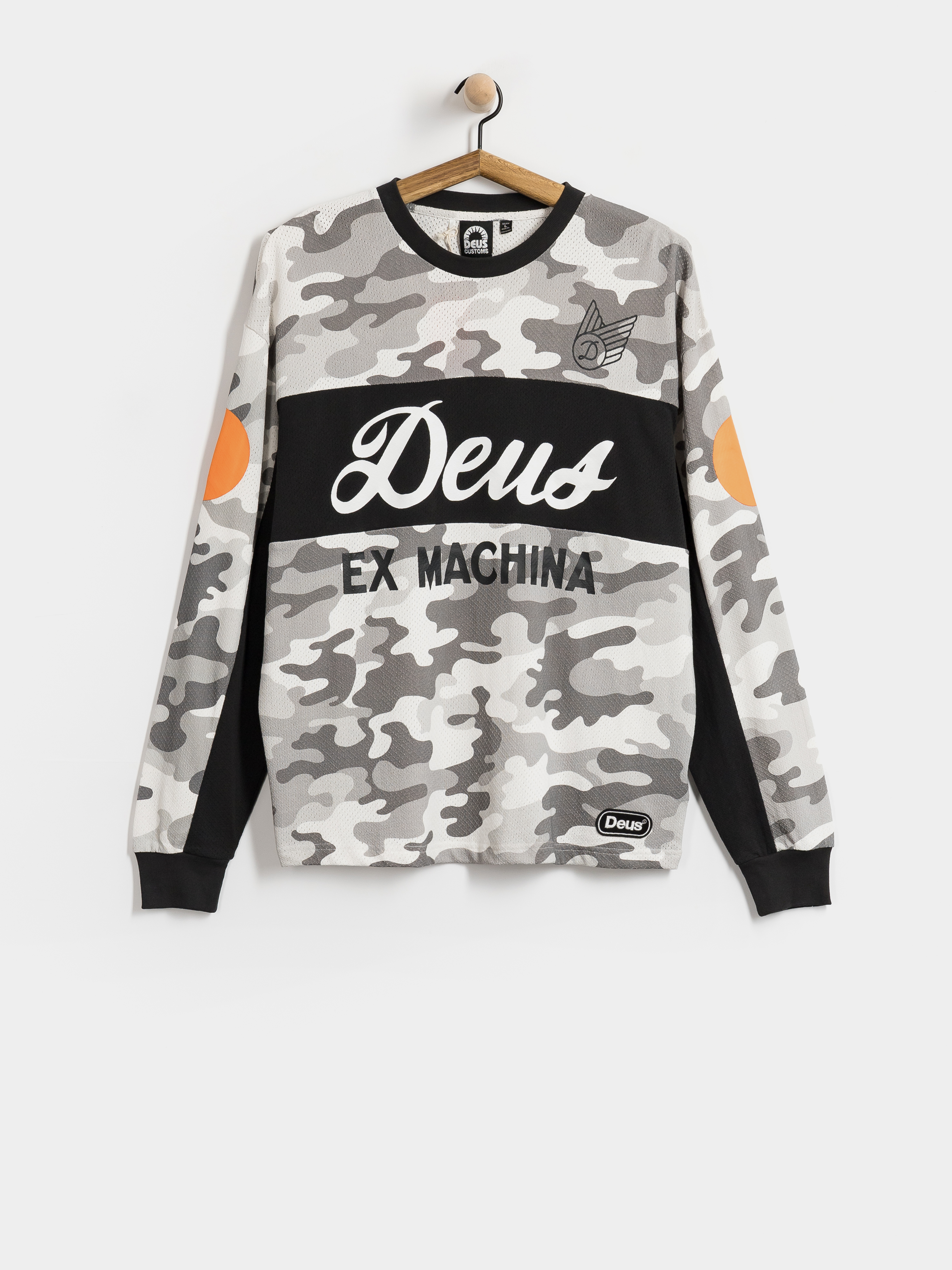 Triko Deus Ex Machina Ombre Moto Jersey (grey camo)
