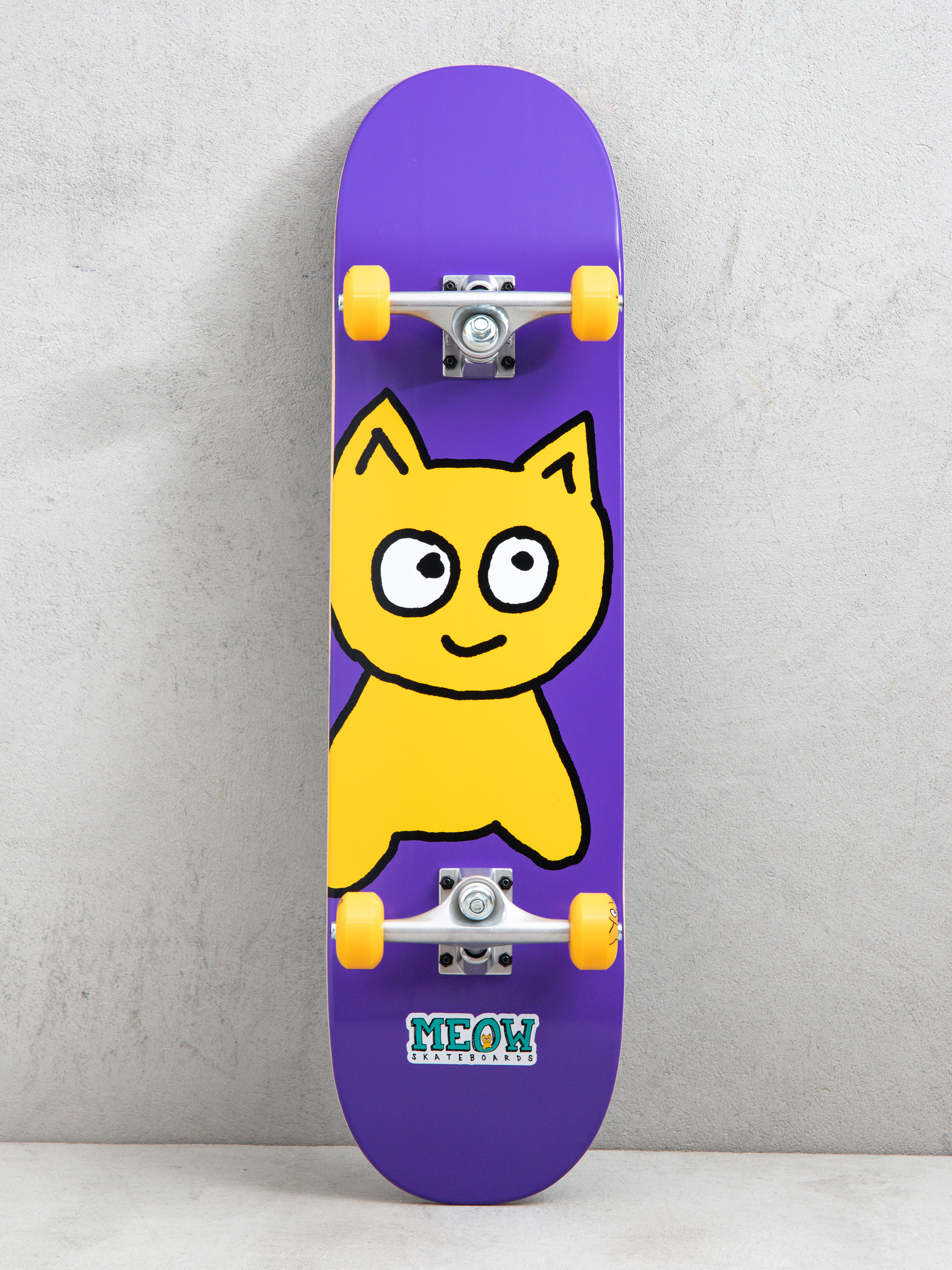 Skateboard Meow Skateboards Big Cat (purple)