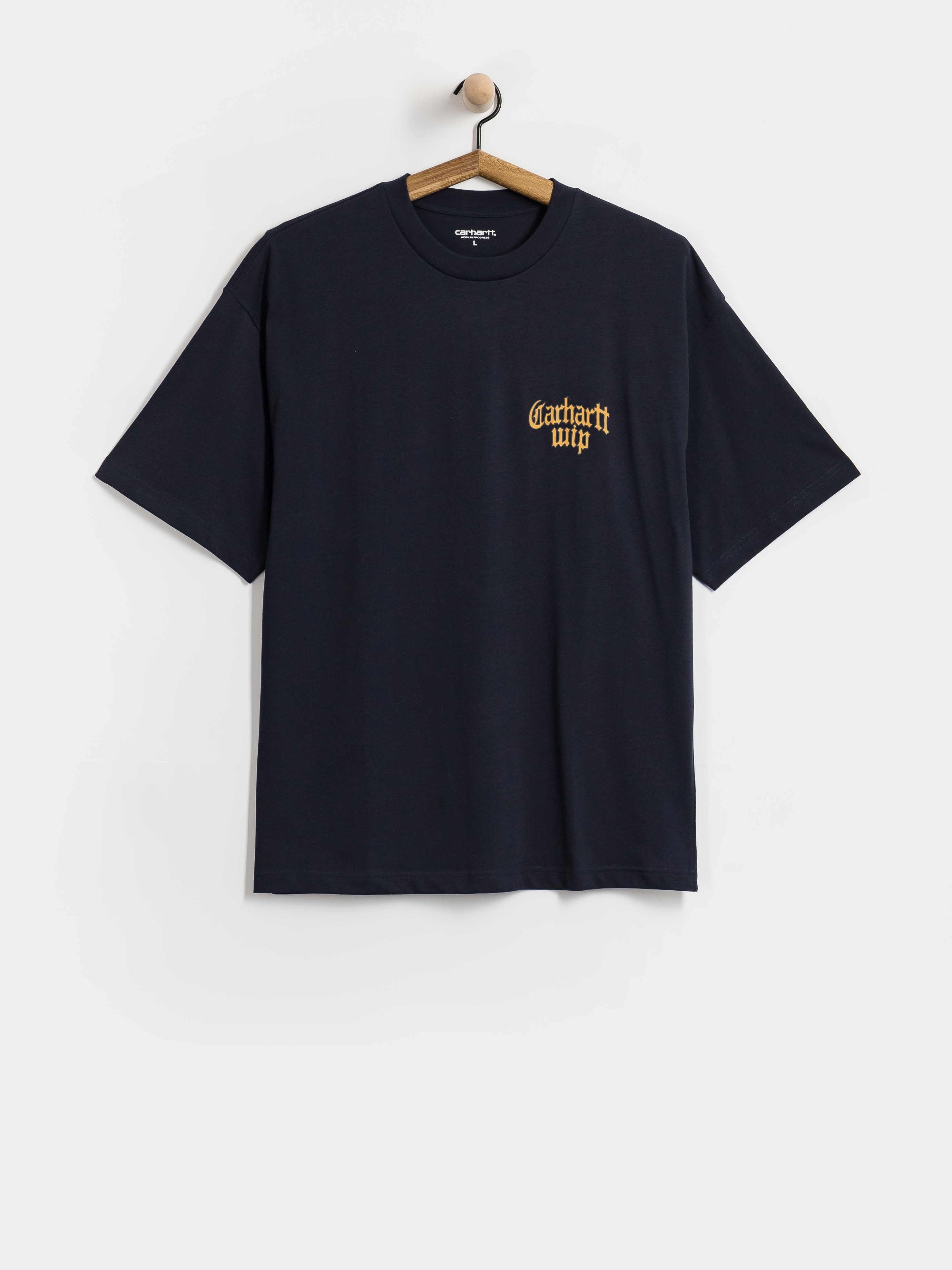Tričko Carhartt WIP Blackletter (dark navy)