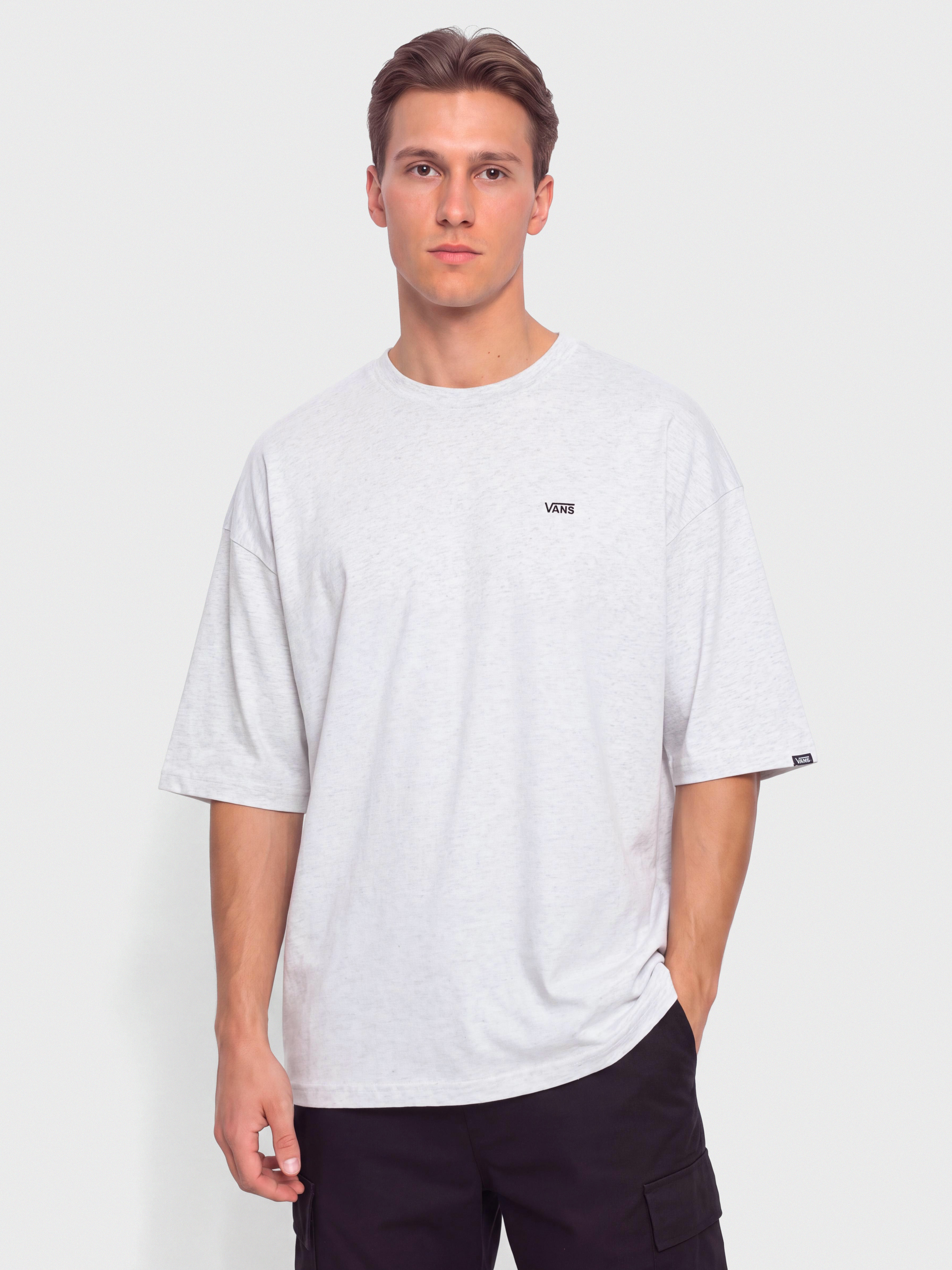 Tričko Vans Left Chest II Loose (light grey heather)