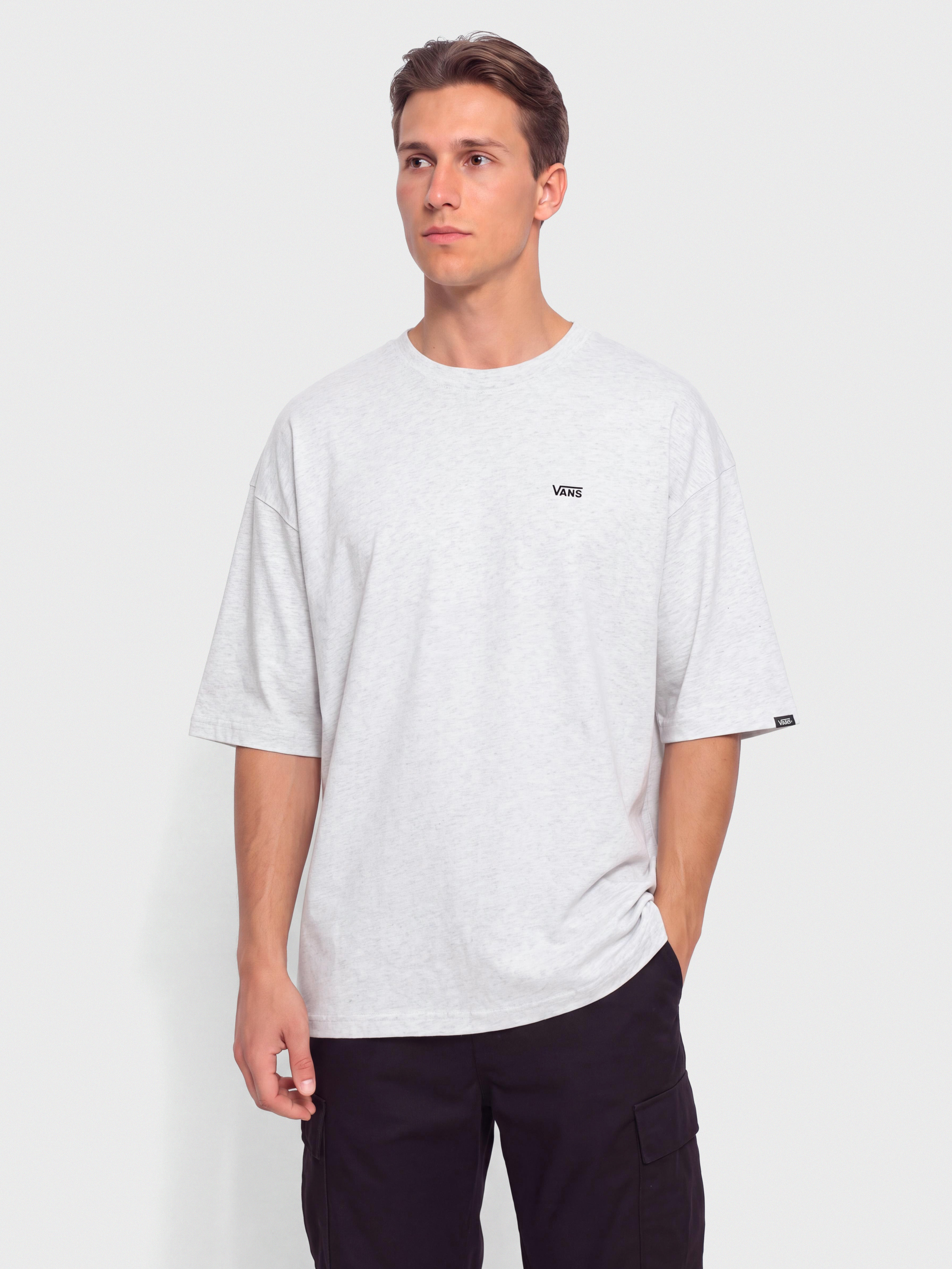 Tričko Vans Left Chest II Loose (light grey heather)