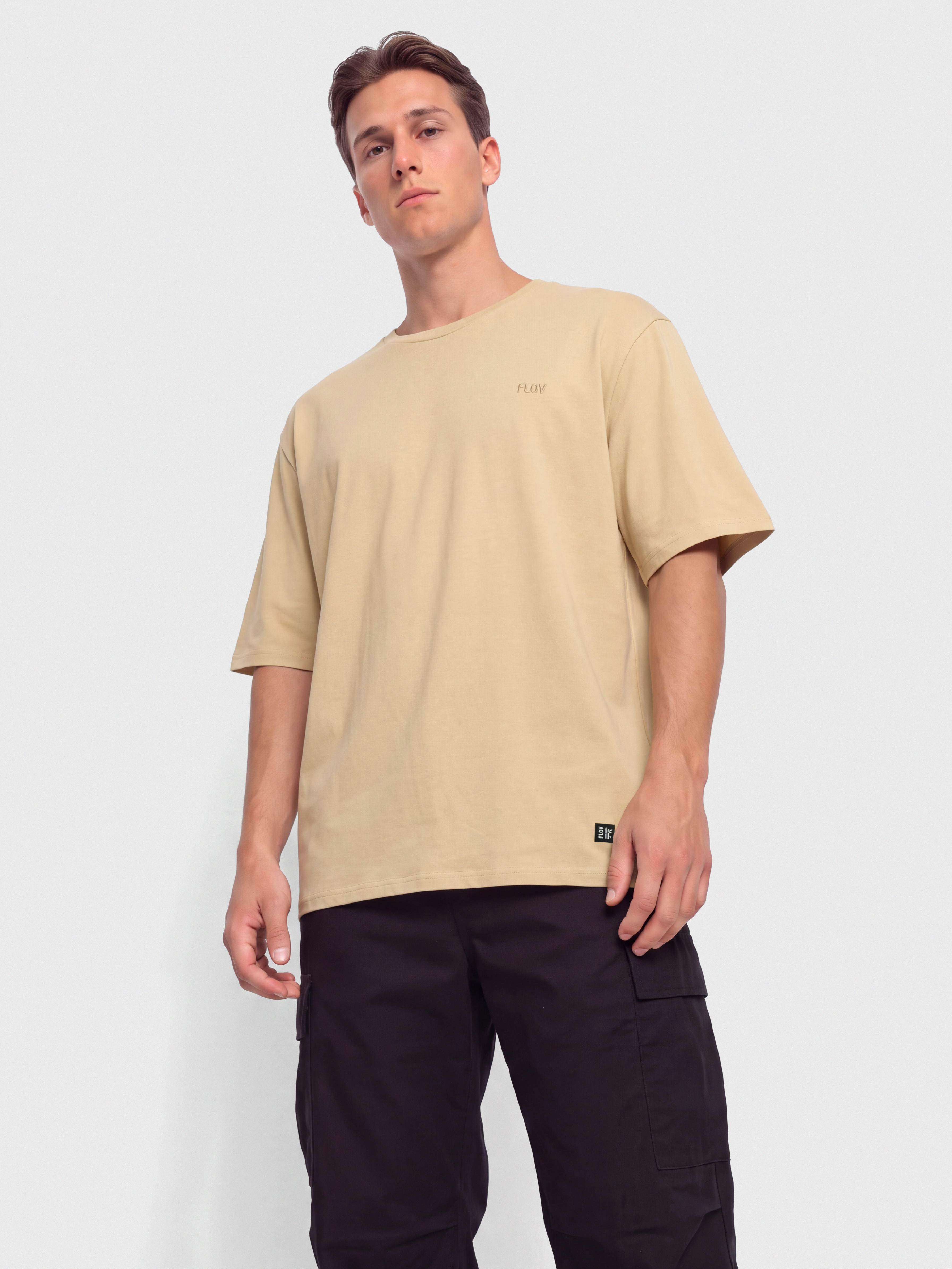 Tričko FLOV Birken Relaxed (beige)