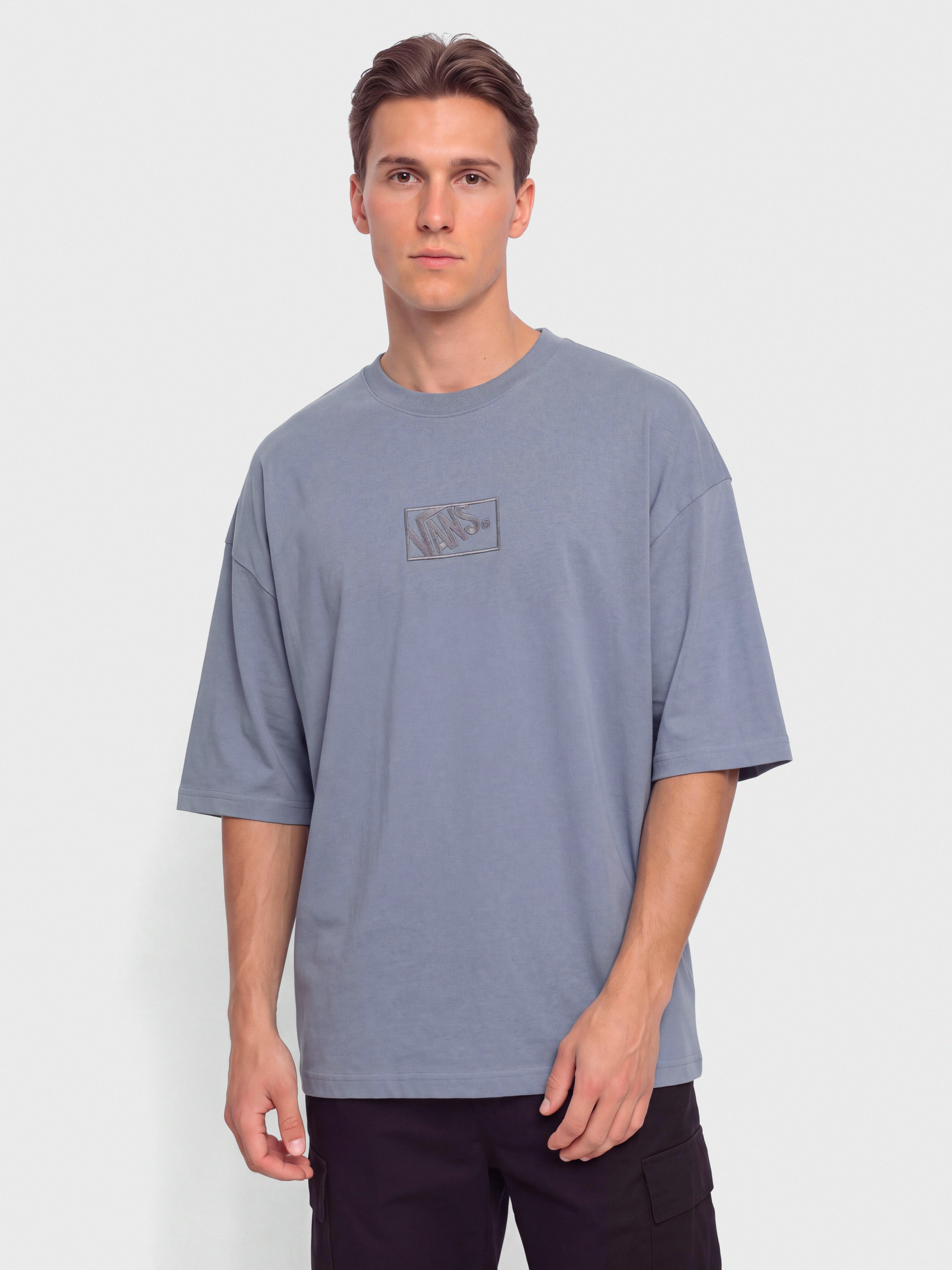 Tričko Vans Blocked Box Loose (glacial slate)