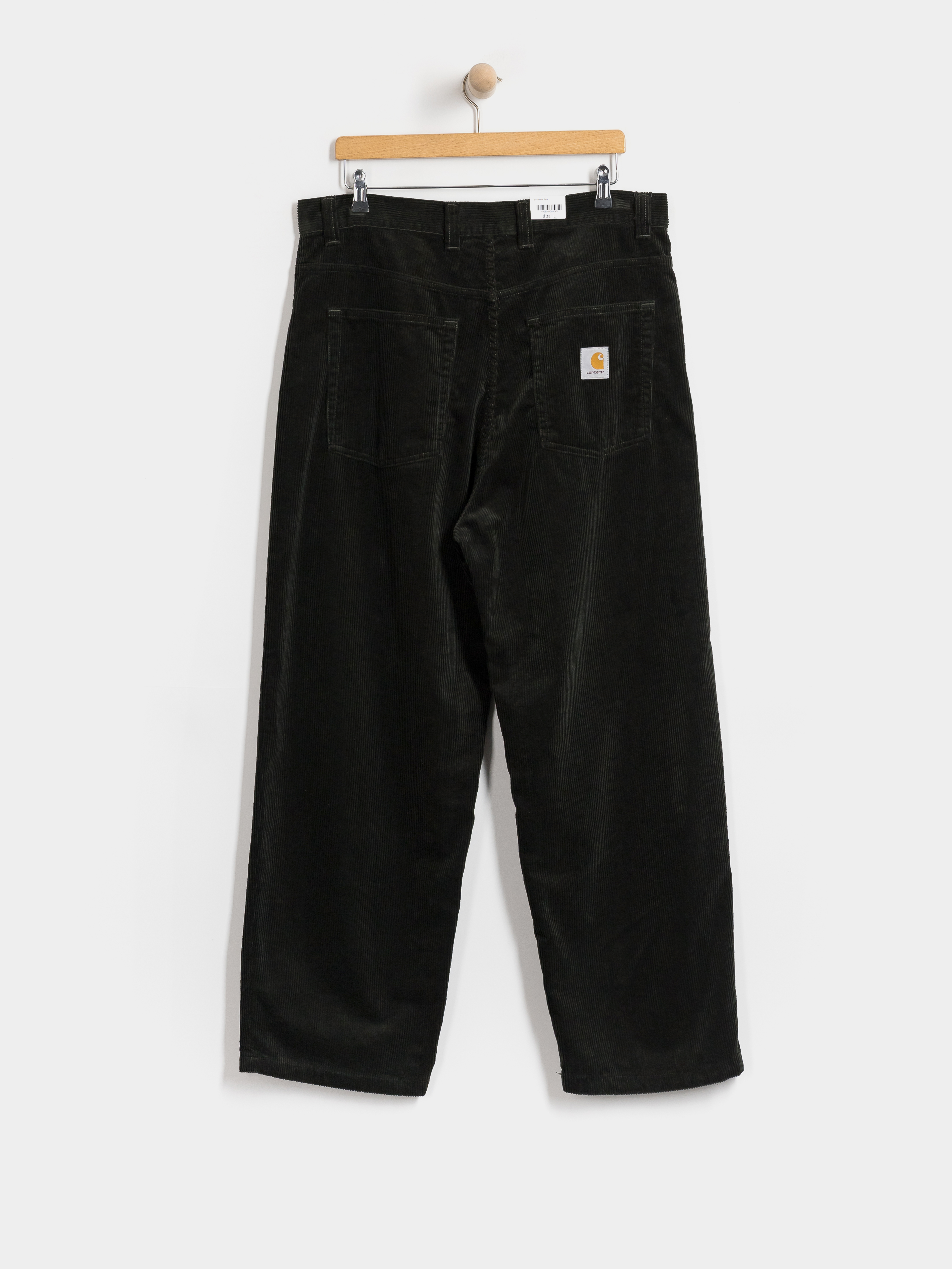 Nohavice Carhartt WIP Brandon (raven/rinsed)