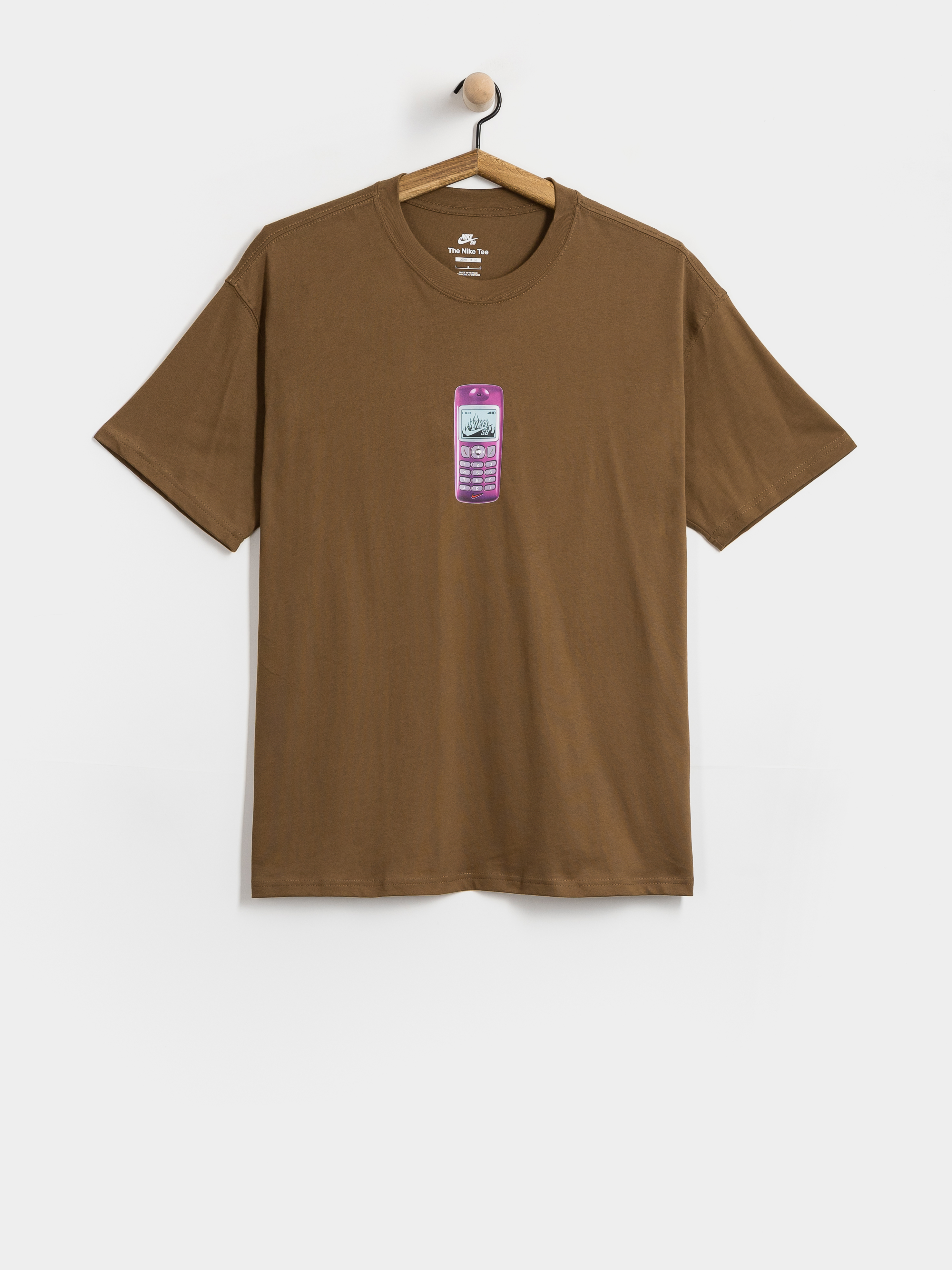Tričko Nike SB Phone (mosswood brown)