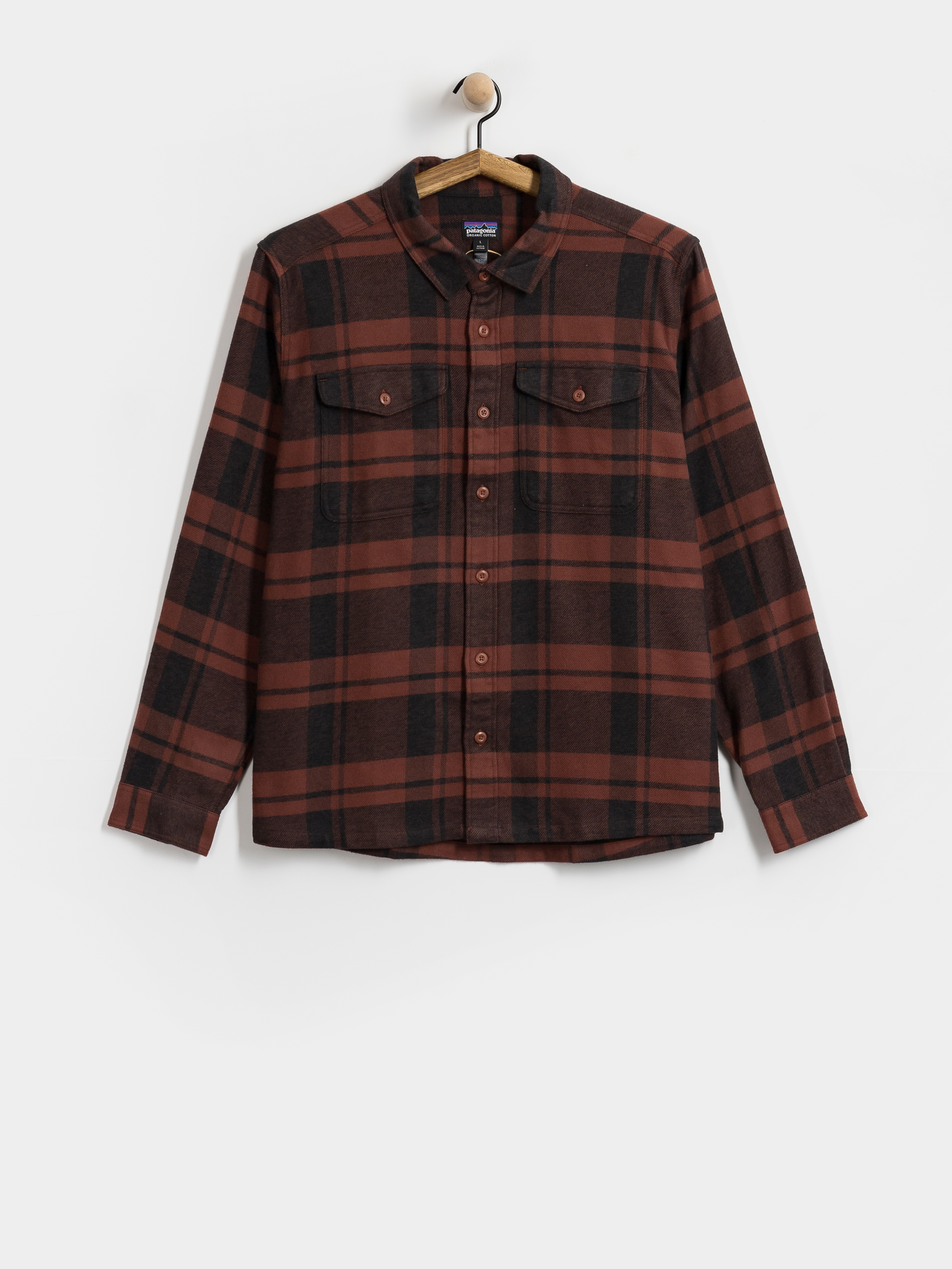Košeľa Patagonia Fjord Flannel (powder rusty red)