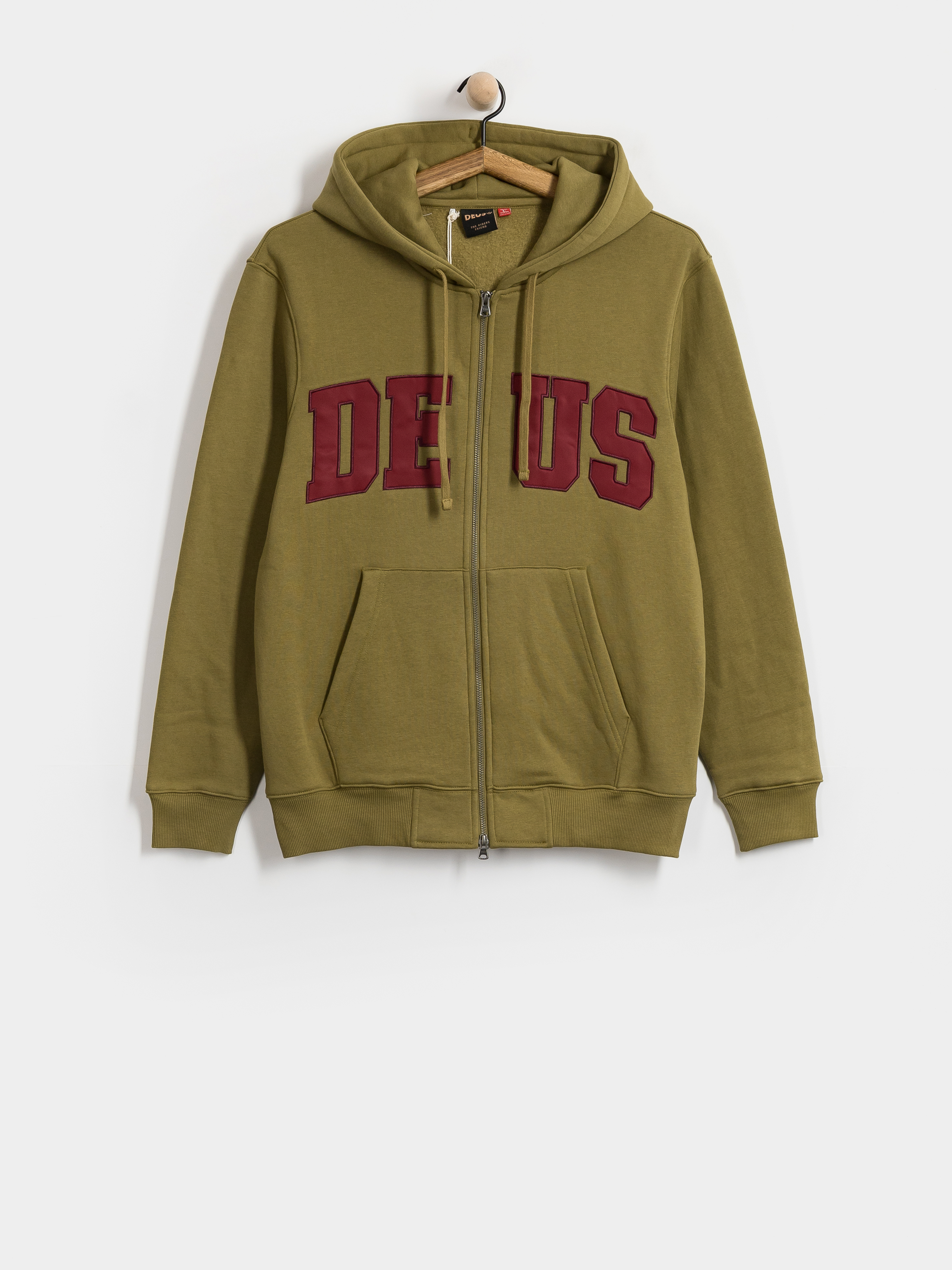 Mikina s kapucňou Deus Ex Machina Victory Lap ZHD (olive green)
